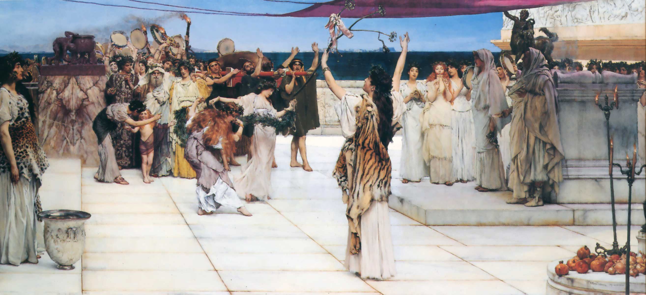 A Dedication to Bacchus Lawrence Alma-Tadema