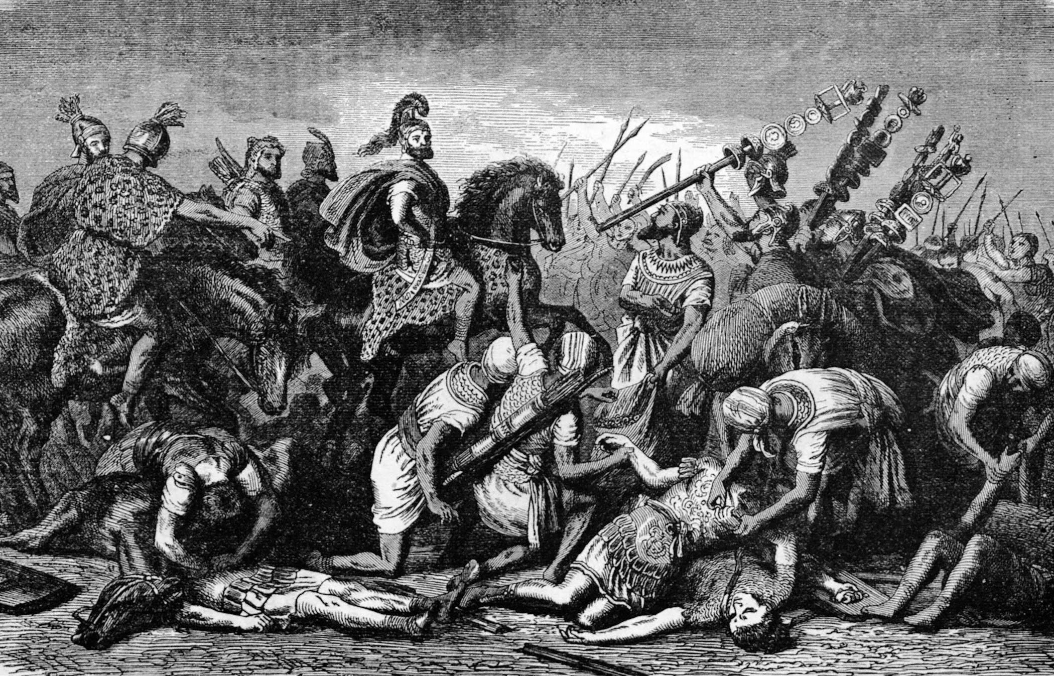 Hannibal Barca at the battle of Cannae