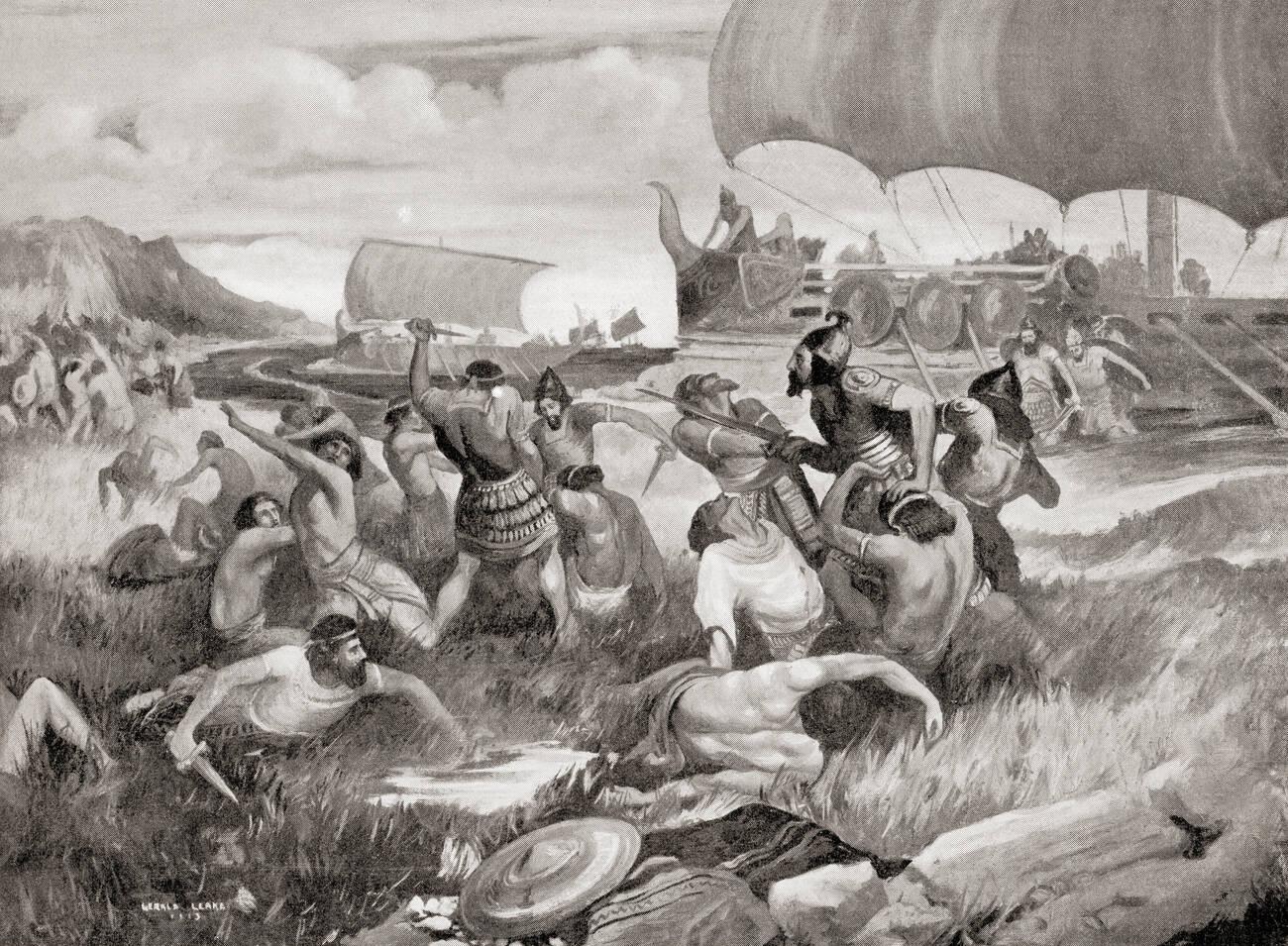 The destruction of Chaldean settlements on the Elamite shore of the Persian Gulf by Sennacherib
