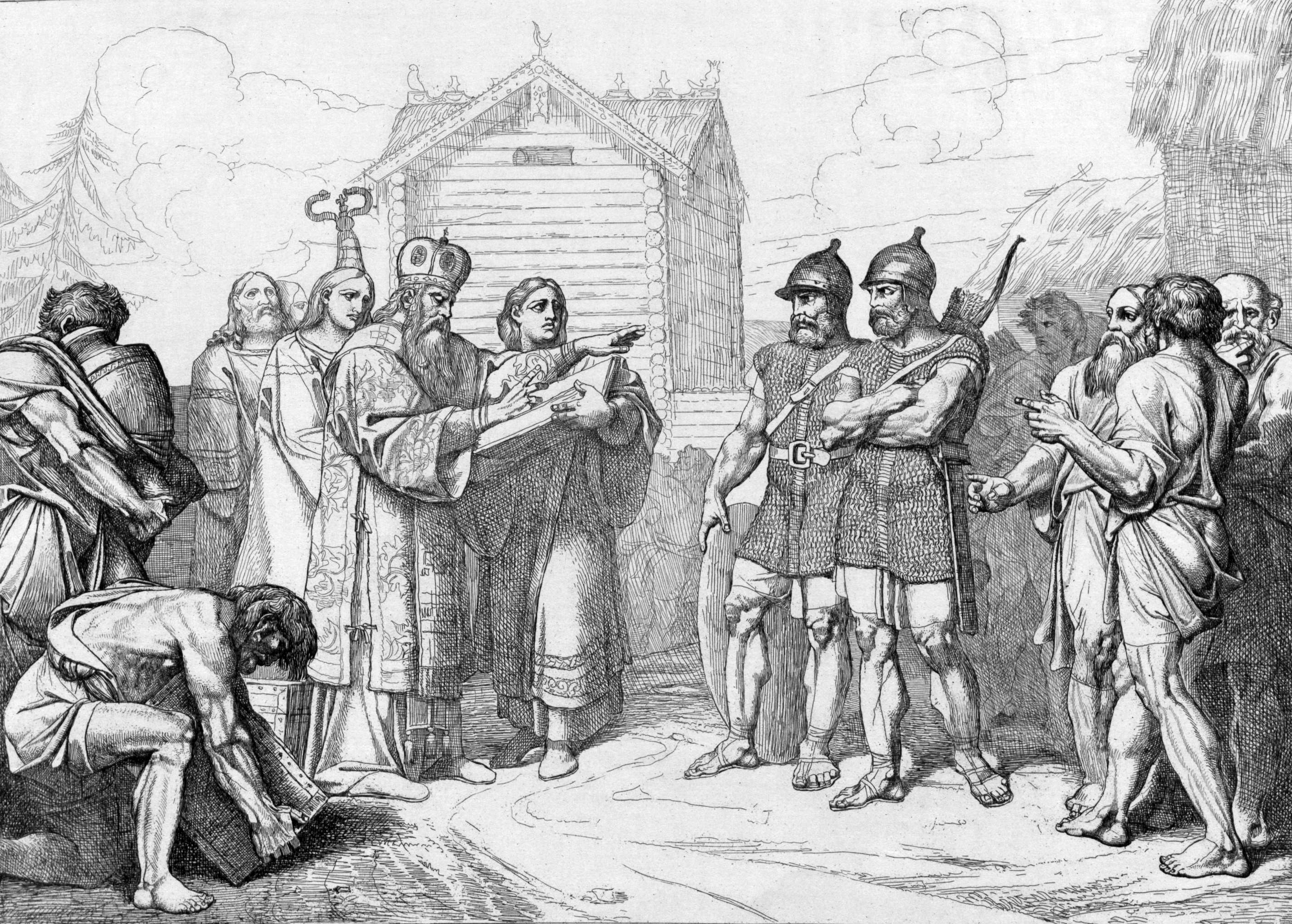 The Arrival of Bysantine Bishop in Kievan Rus'