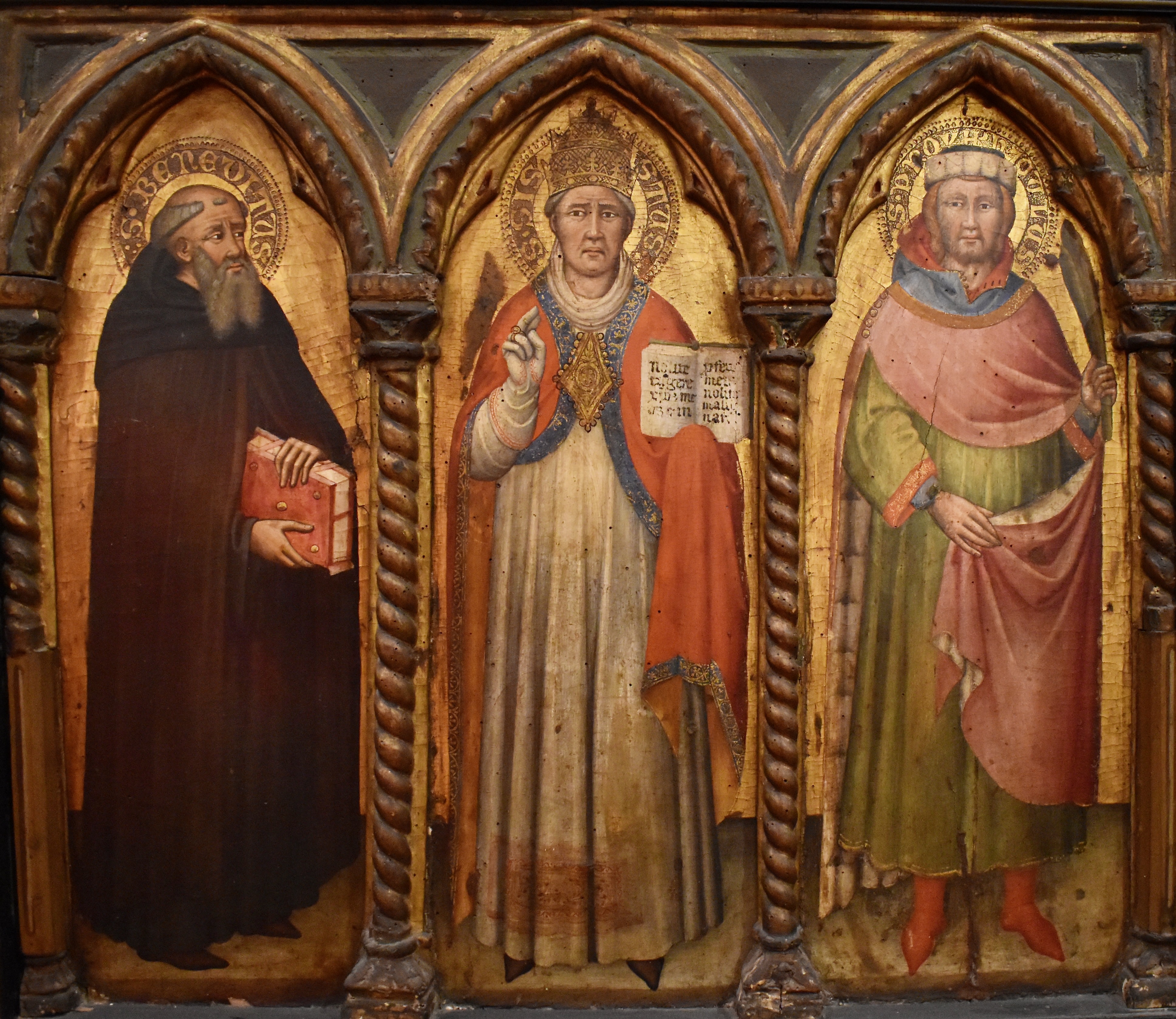 Saint Benedict of Nursia, Saint Sixtus II Pope and Saint Proculus