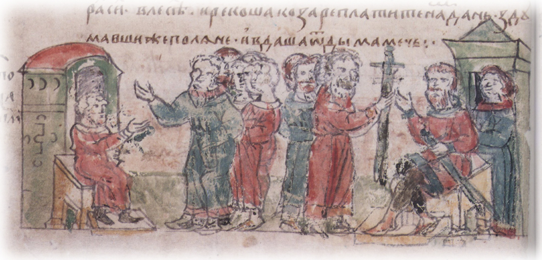 The Khazars demand tribute from the Polyans