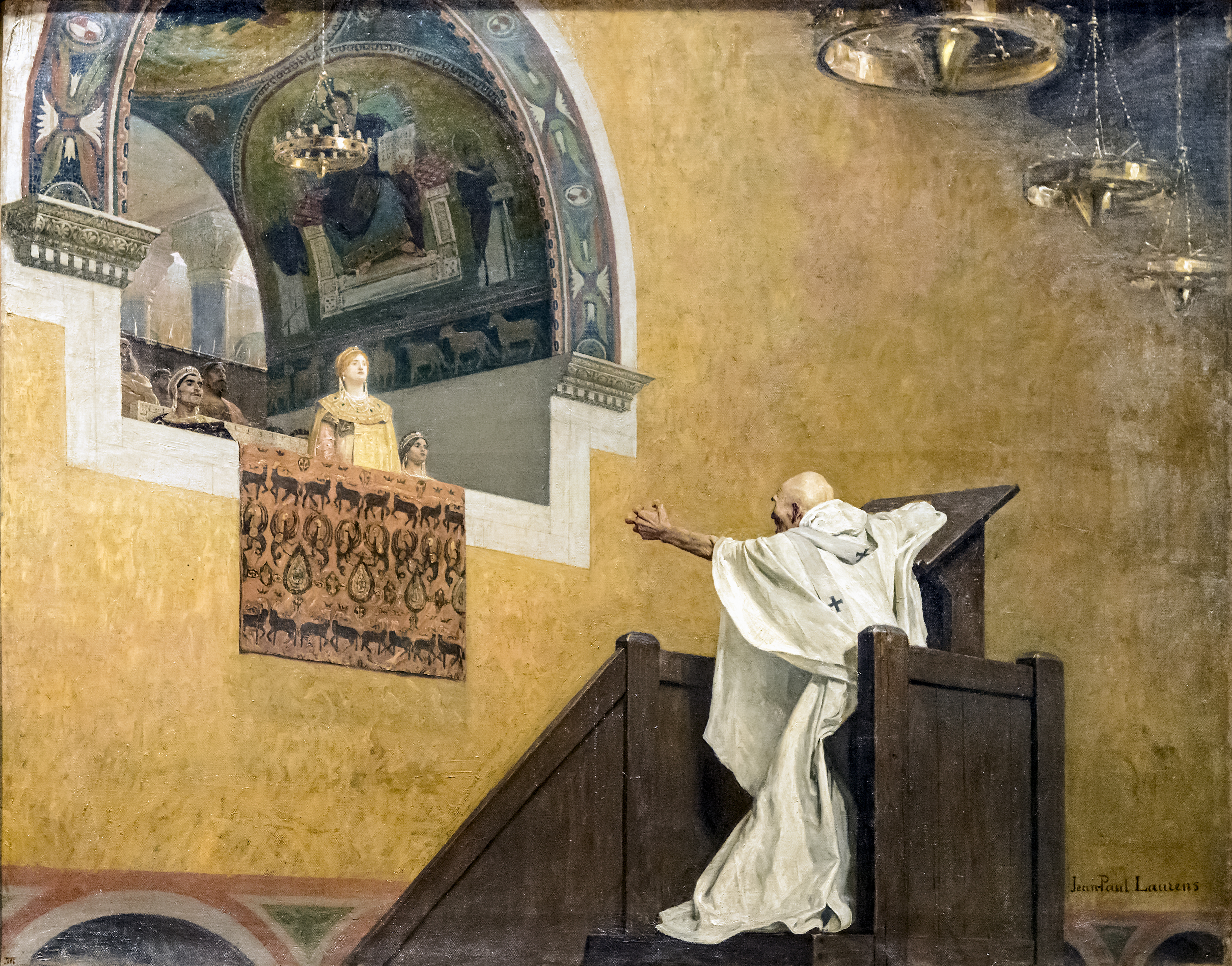 Saint John Chrysostom confronting Empress Eudoxia