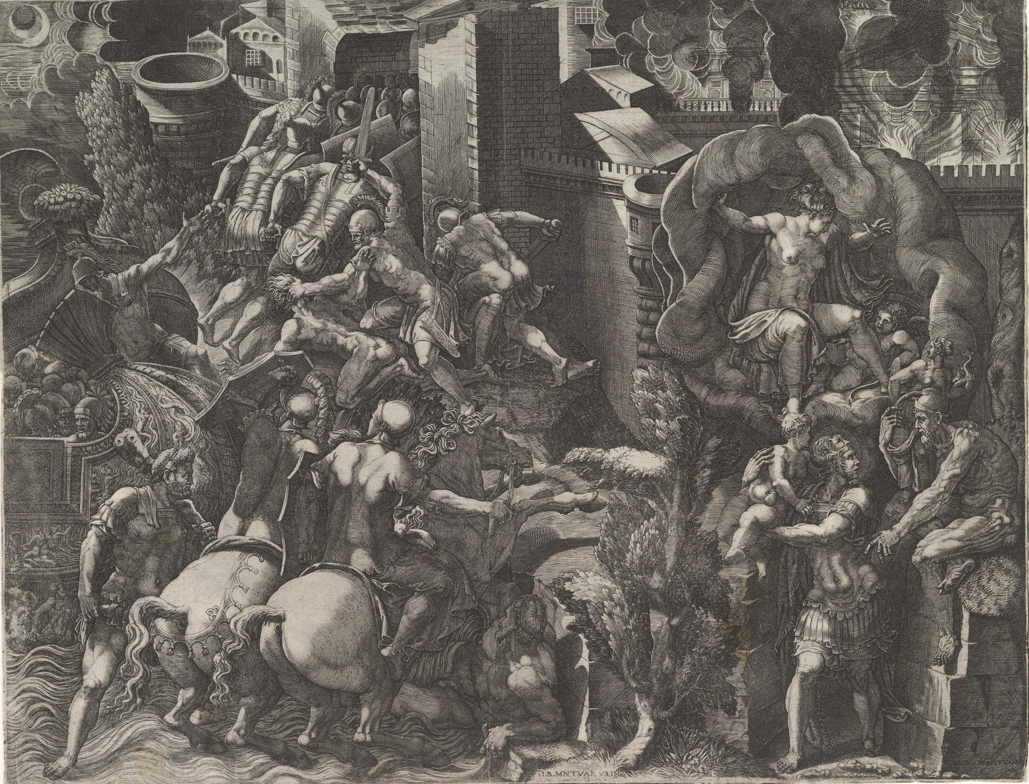 The Fall of Troy and Escape of Aeneas