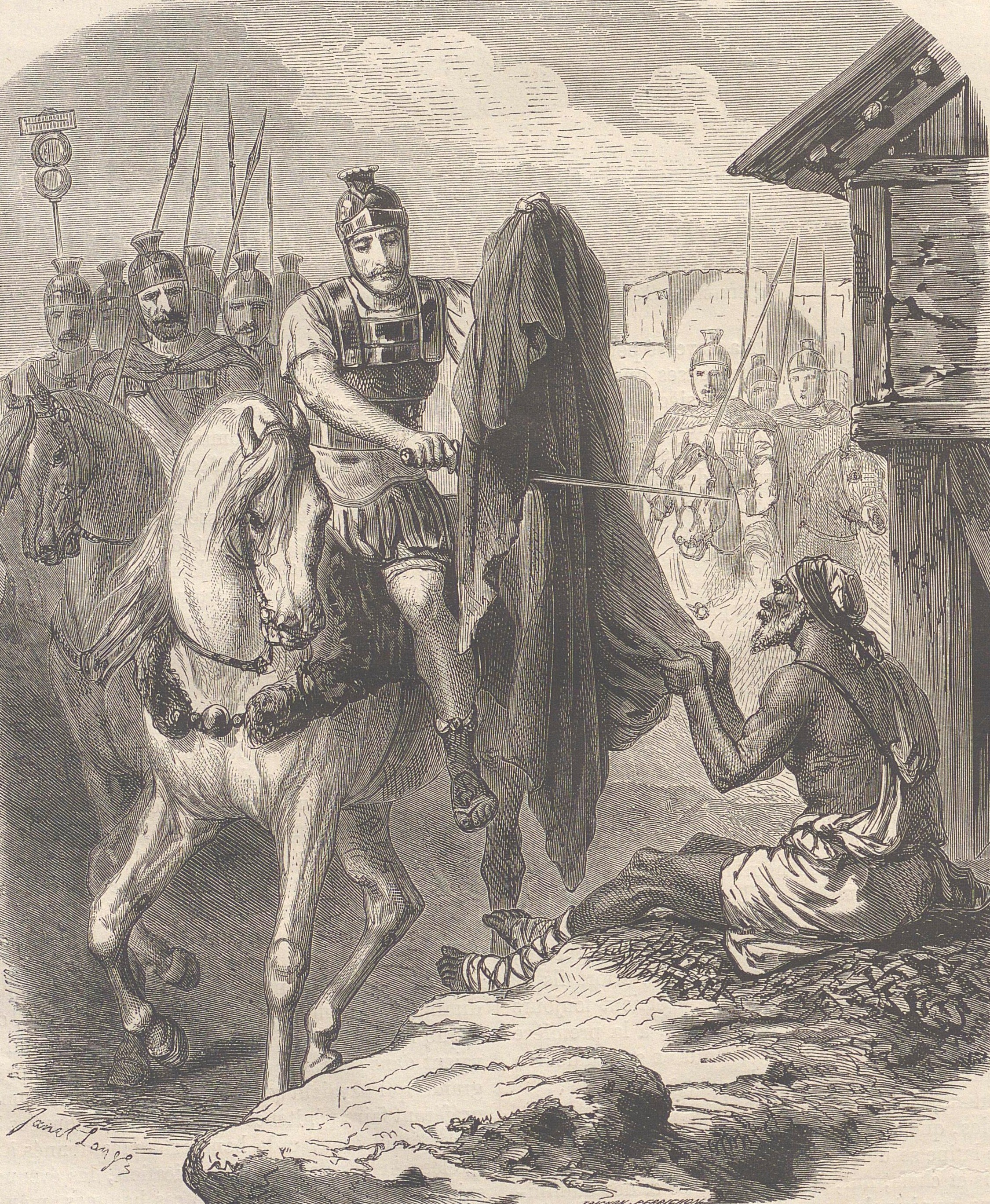 Saint Martin Makes Two Parts of His Cloak