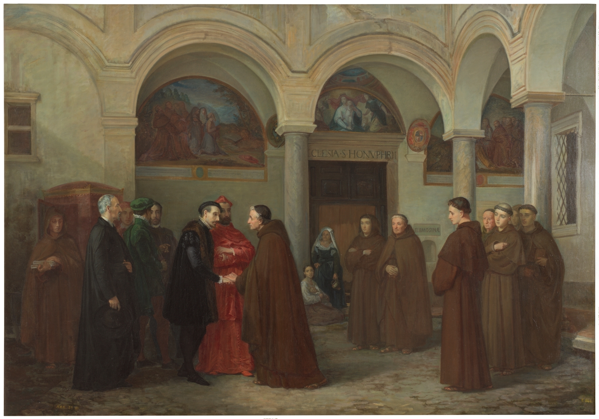 Torcuato Tasso retreats to the convent of San Onofre at the Janiculum