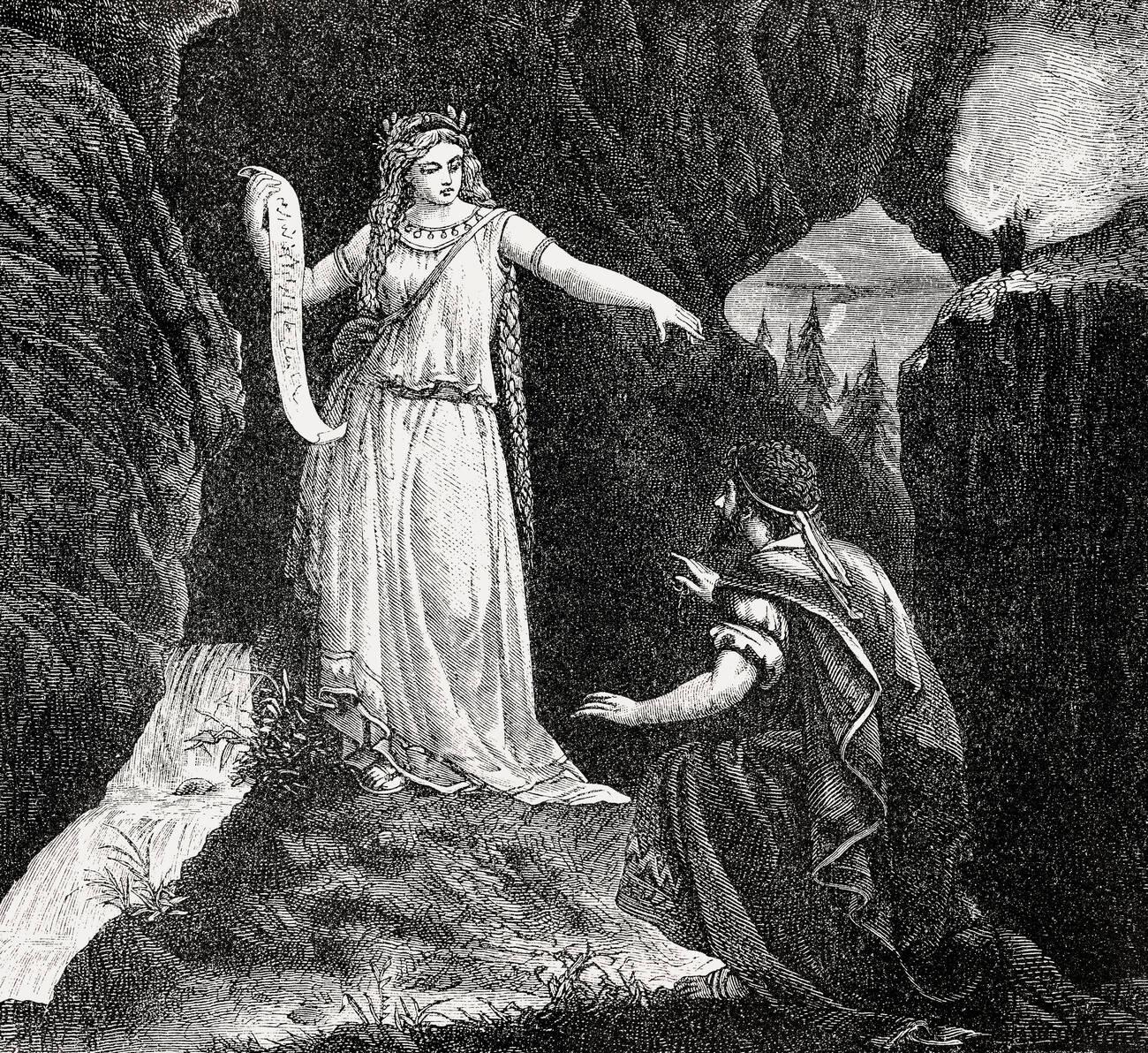 The Nymph Egeria instructing Numa Pompilius