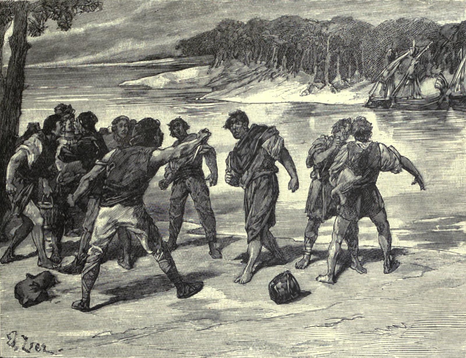 The sailors quarrel near Bayonne