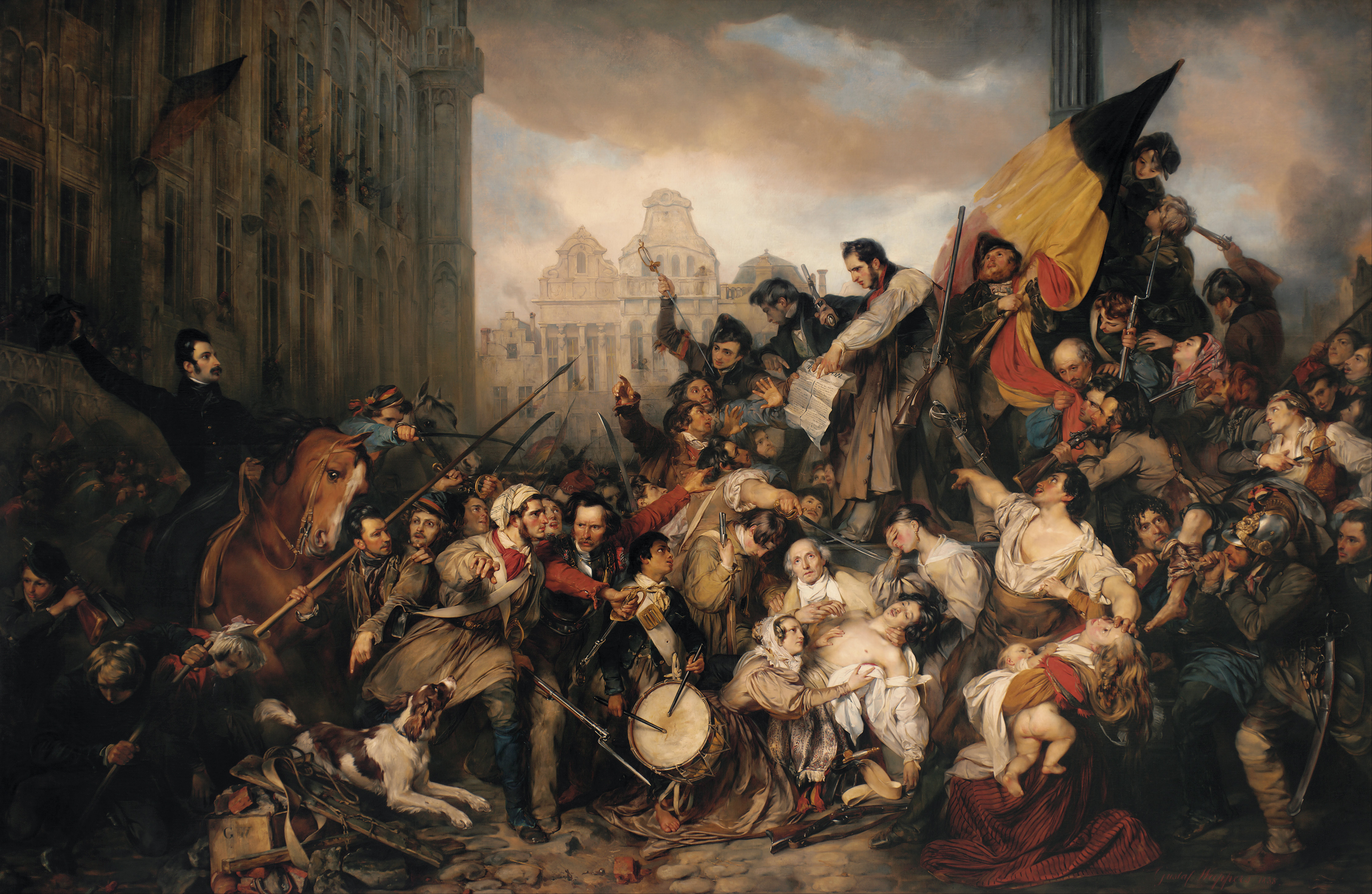 Episode of the Belgian Revolution of 1830, Gustaf Wappers