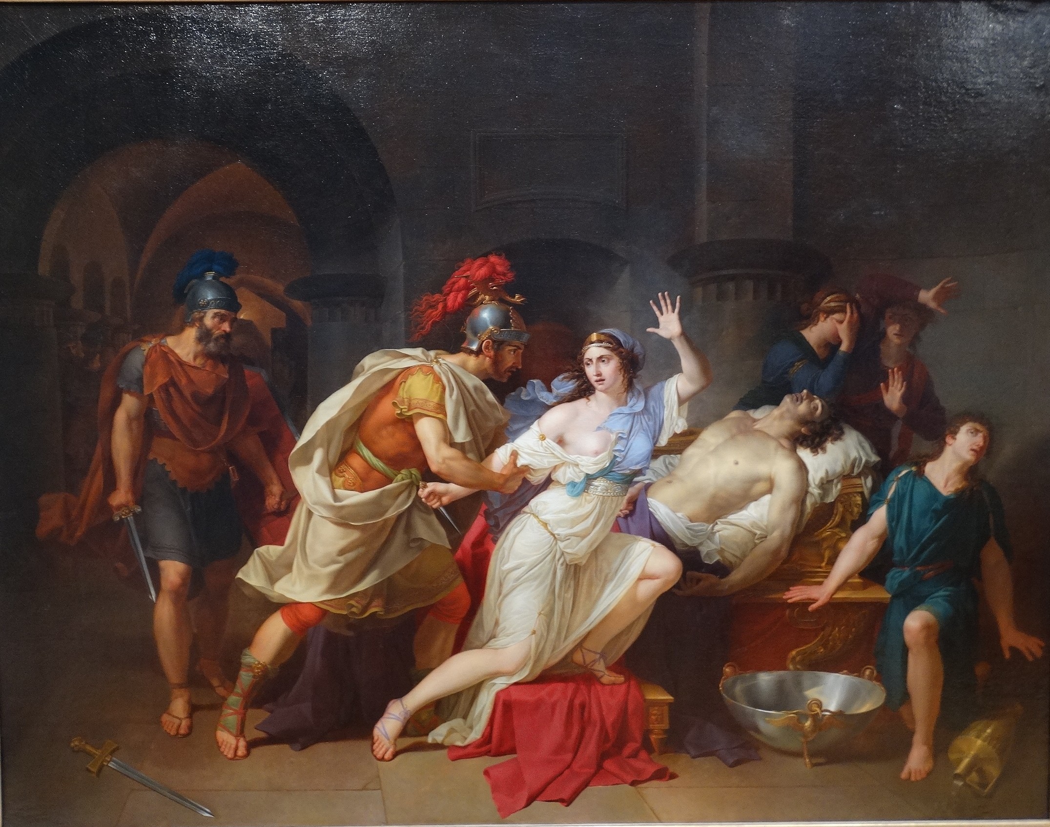 Cleopatra Captured by Roman Soldiers after the Death of Mark Antony