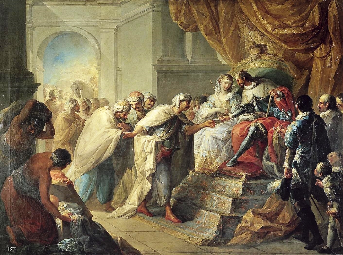 The Catholic Monarchs receiving the embassy of the King of Fez