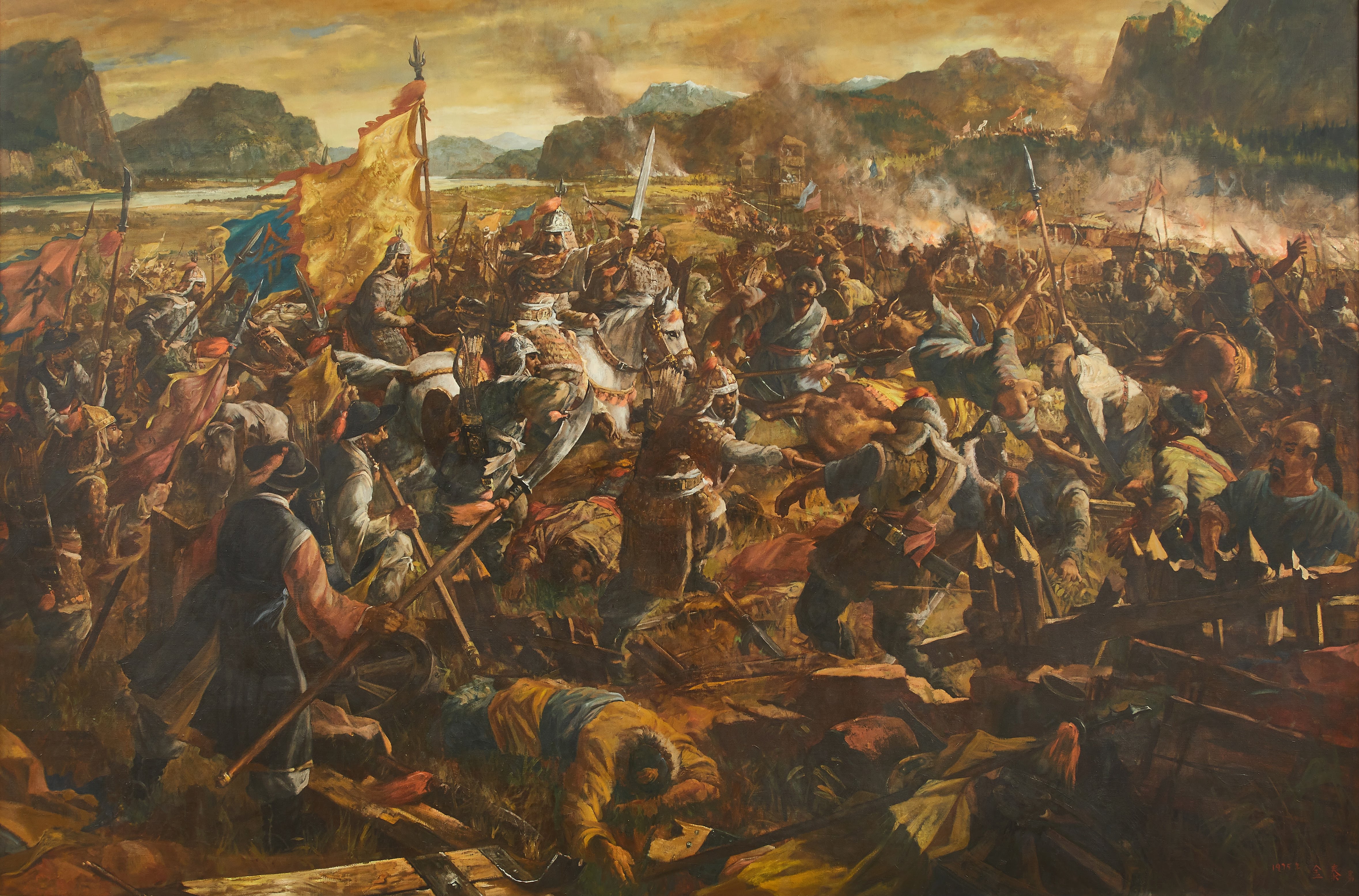 General Yi Seong-gye at the Battle of Orasanseong Fortress