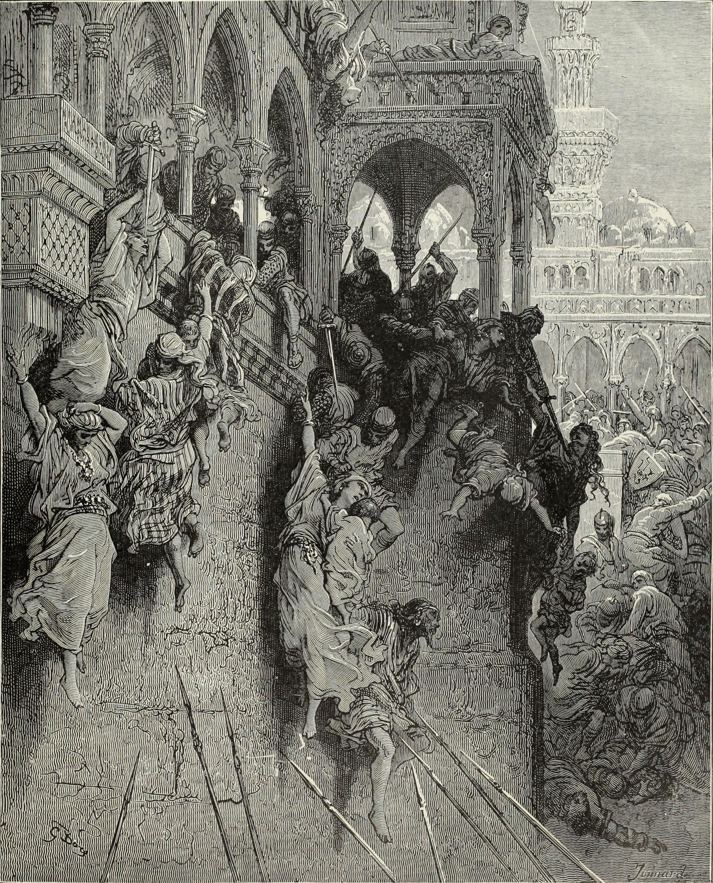 The Crusadors Massacring the Muslims of Antioch