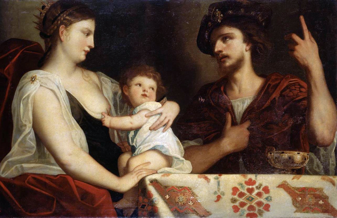 Roxana with Alexander IV Aegus the son of Alexander the Great