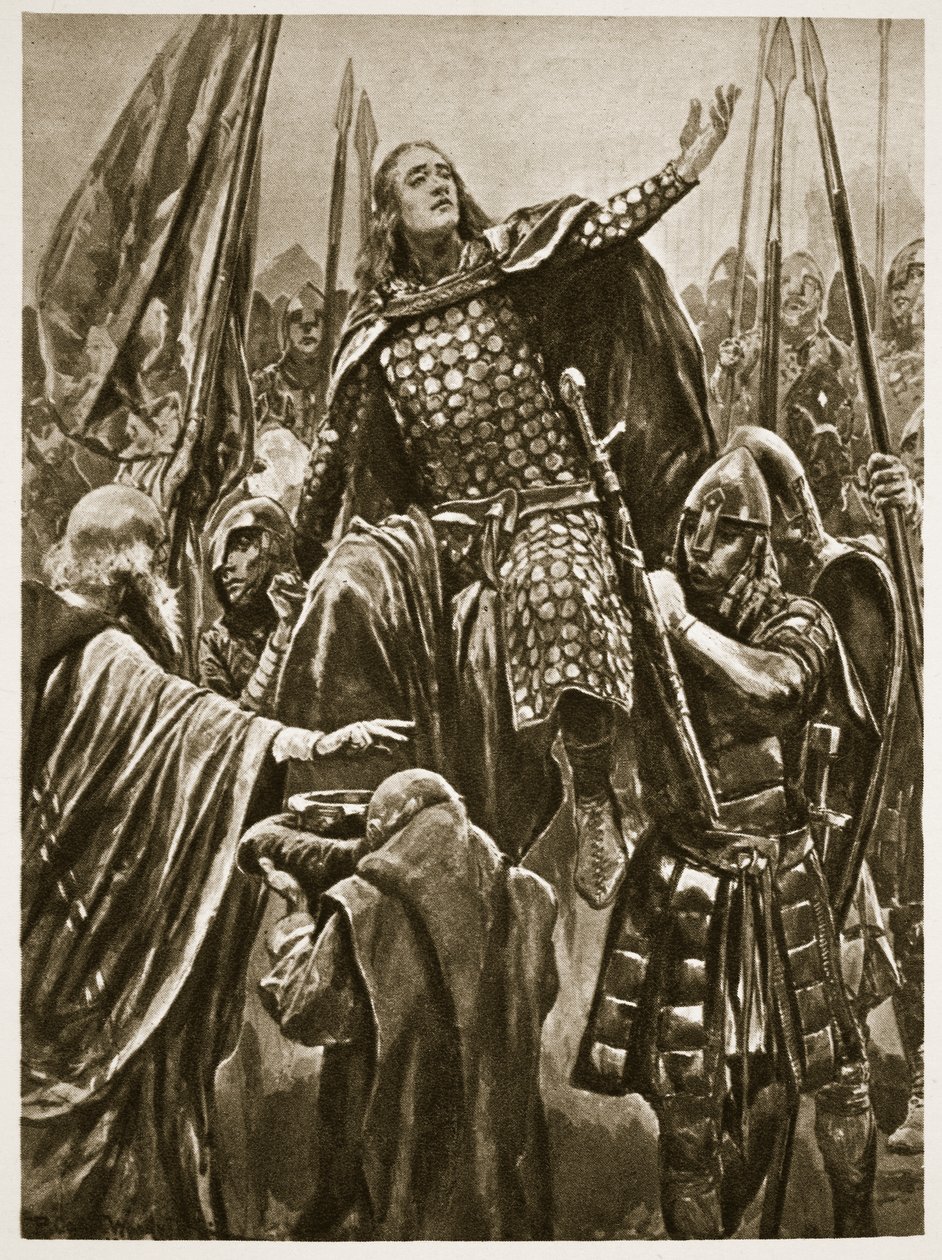 Elevation of Edward the Elder at His Coronation at Kingston-on-Thames, Whitsunday