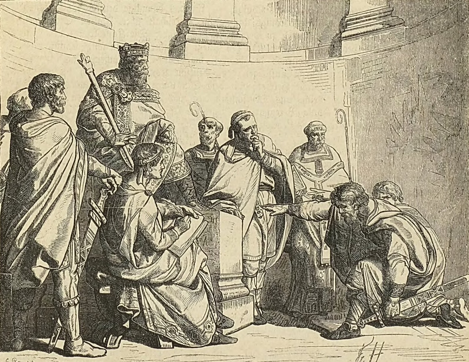 Berengar and his son paid homage to Otto I, Diet of Augsburg