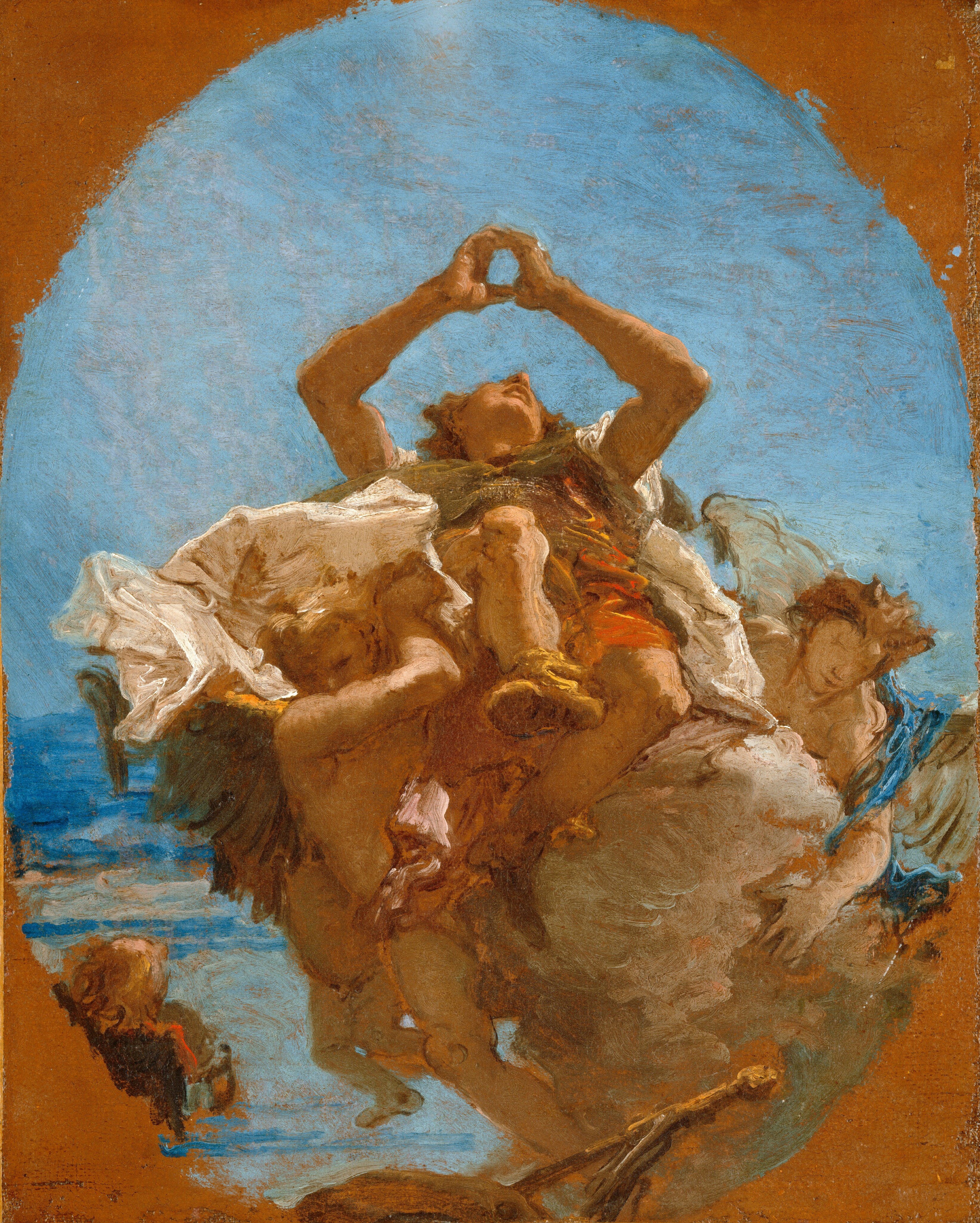 Saint Roch Carried to Heaven by Angels