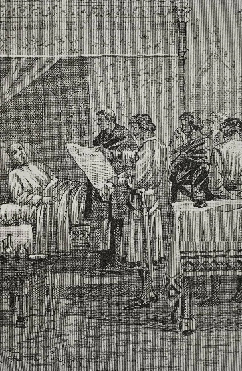 Martin the Human I of Aragon on his deathbed