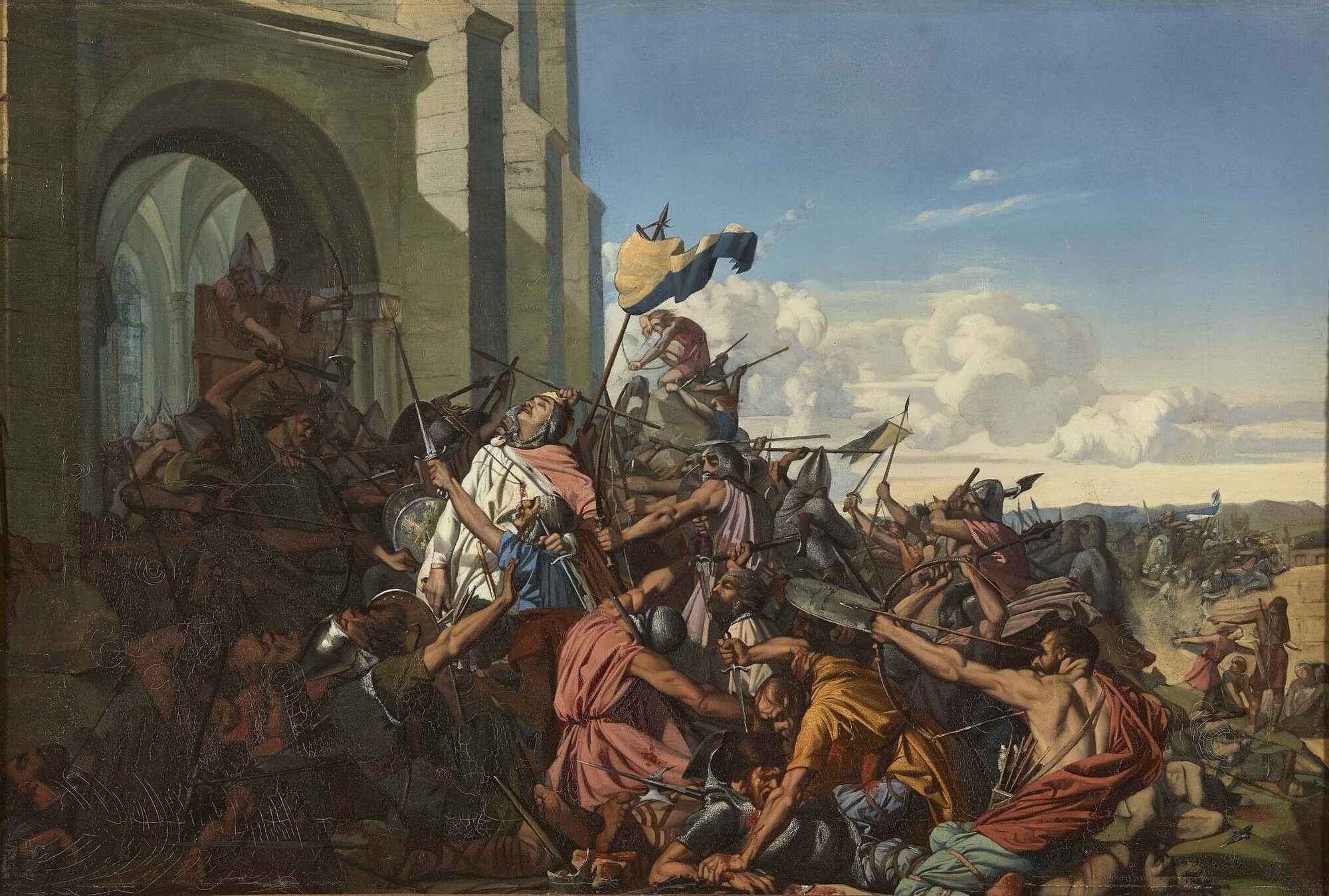 Death of Robert the Strong in the battle of Brissarthe