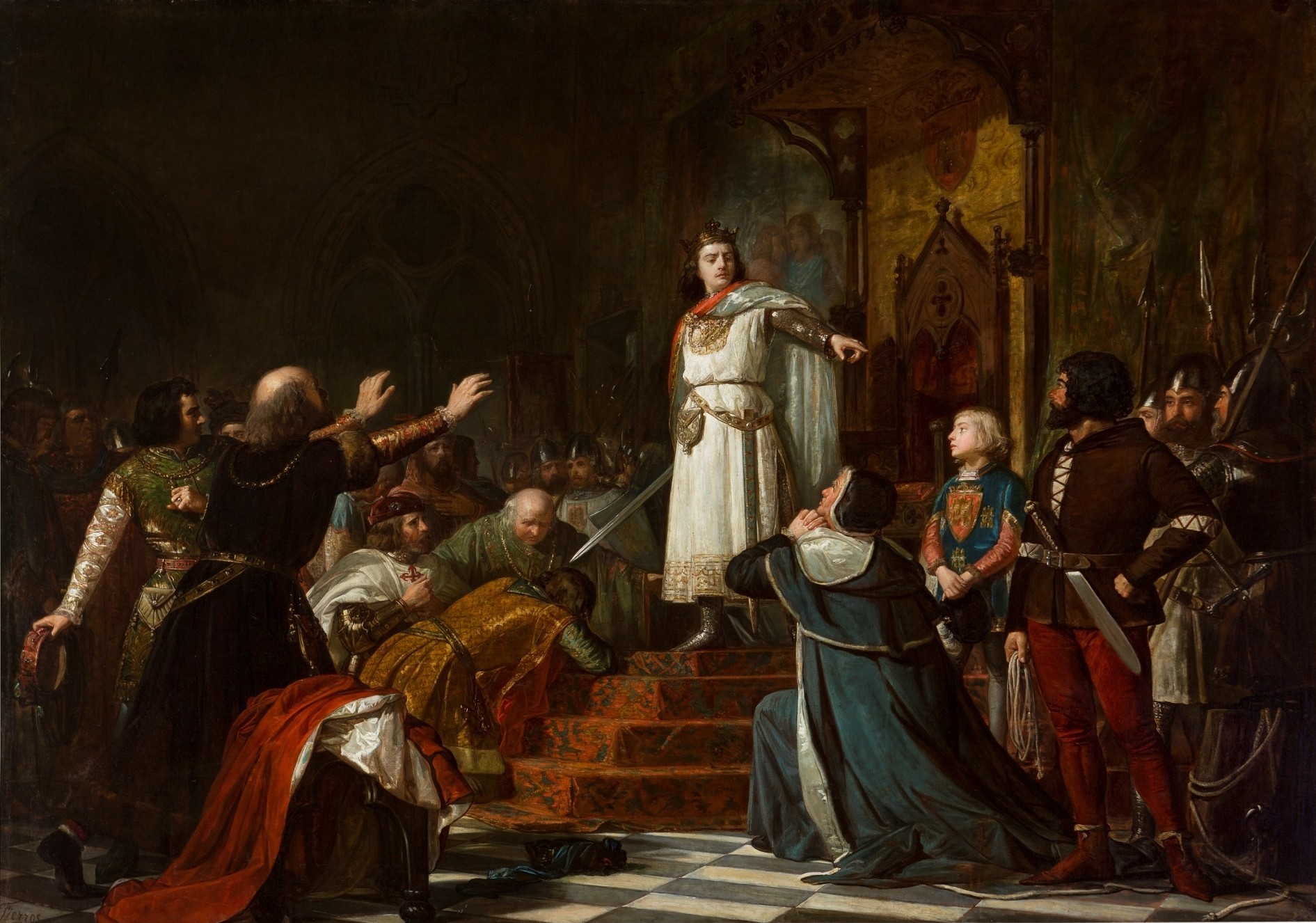 Henry III of Castile after pawn his coat to eat, he corrected the lords and rich men