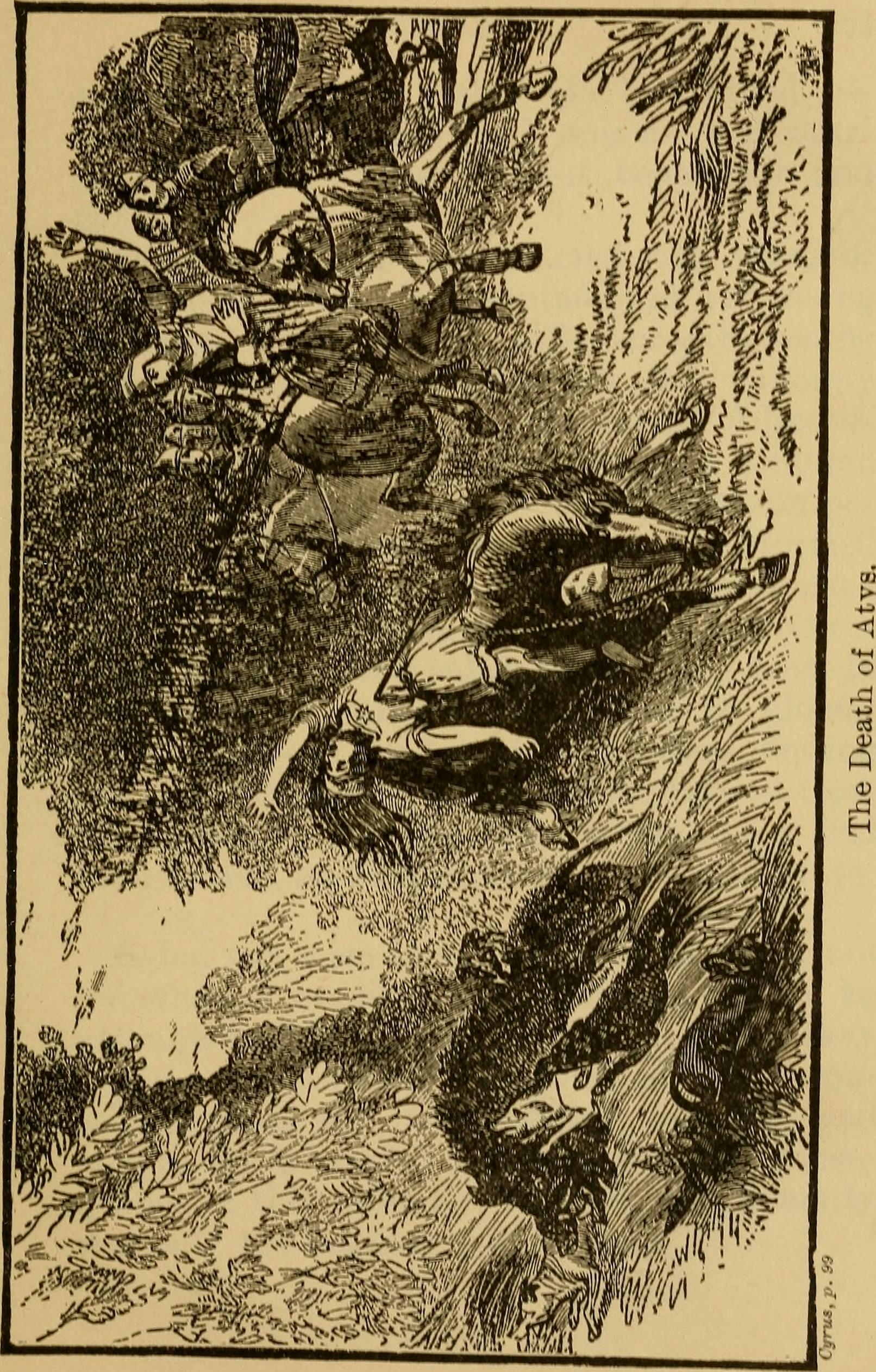 Death of Atys, son of King Croesus of Lydia