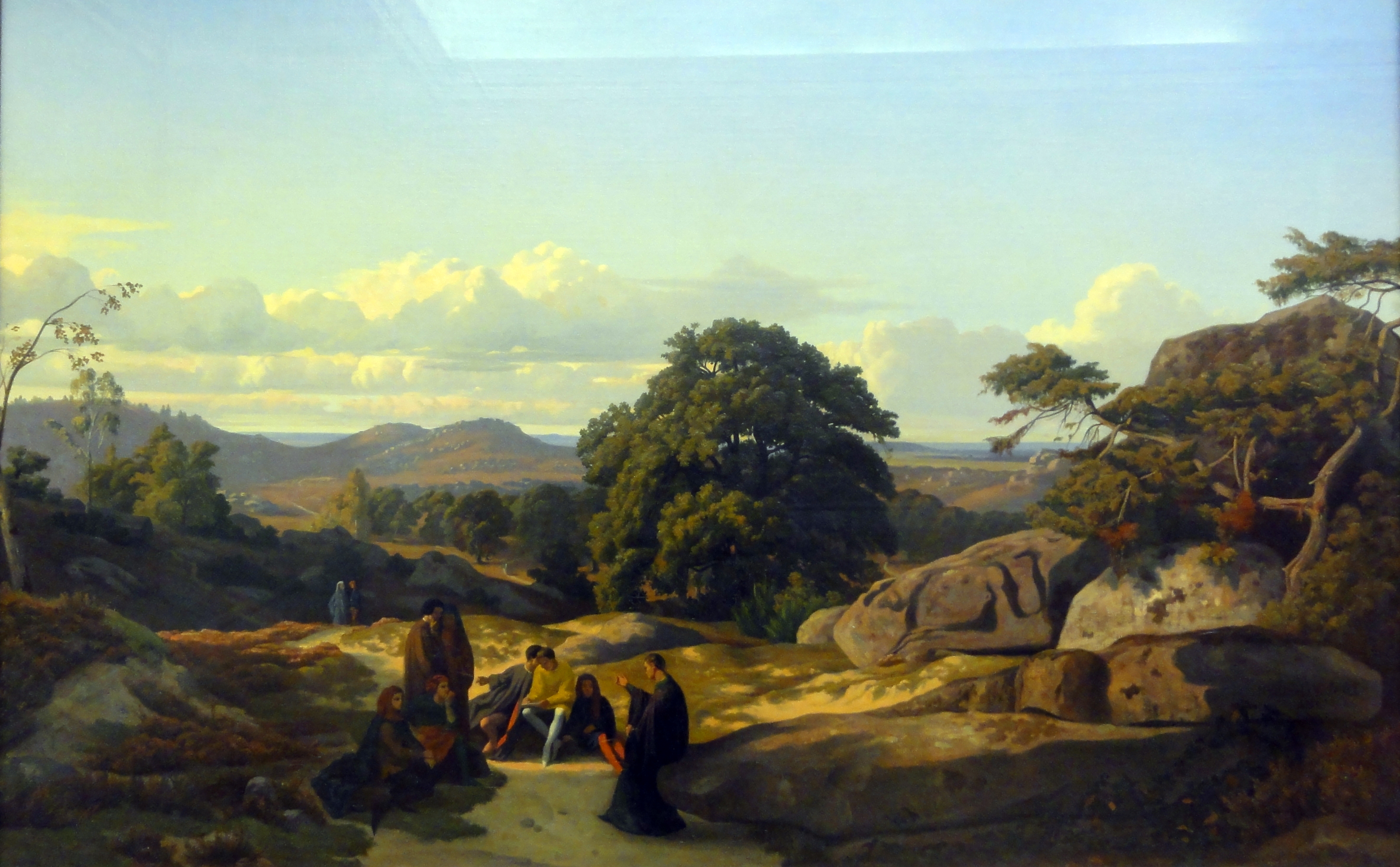Abelard speaks with his students at Melun