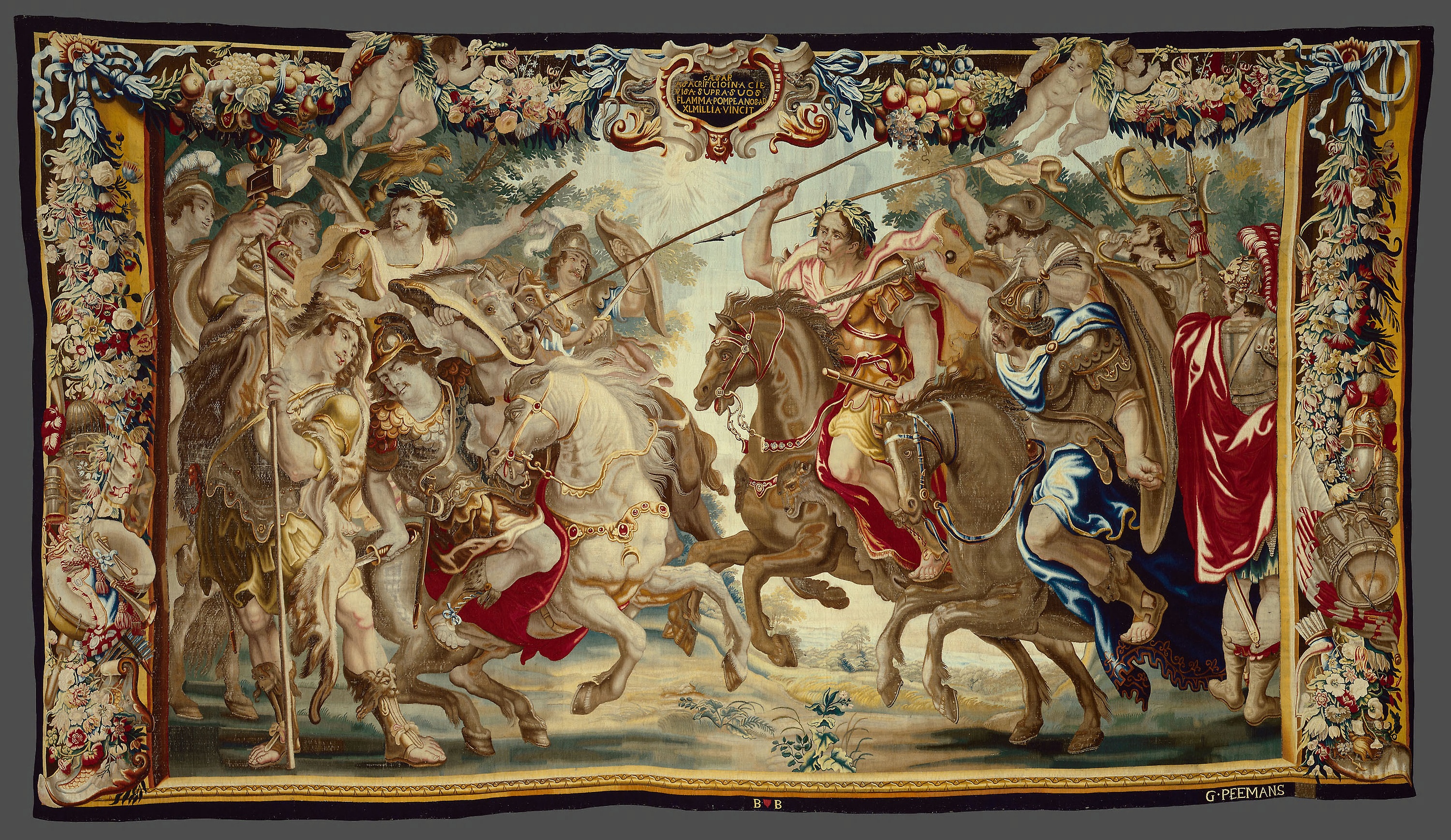Caesar Defeats the Troops of Pompey from The Story of Caesar and Cleopatra by Justus van Egmont