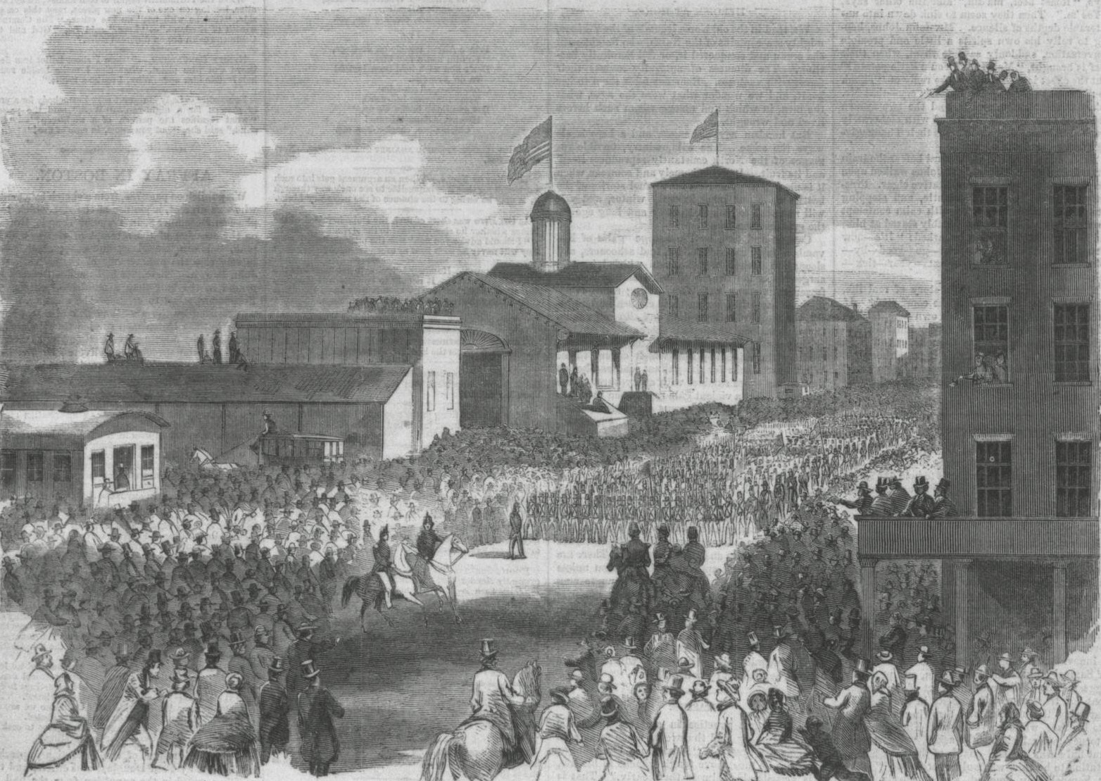 Departure of the St. Louis Brigade for Kansas