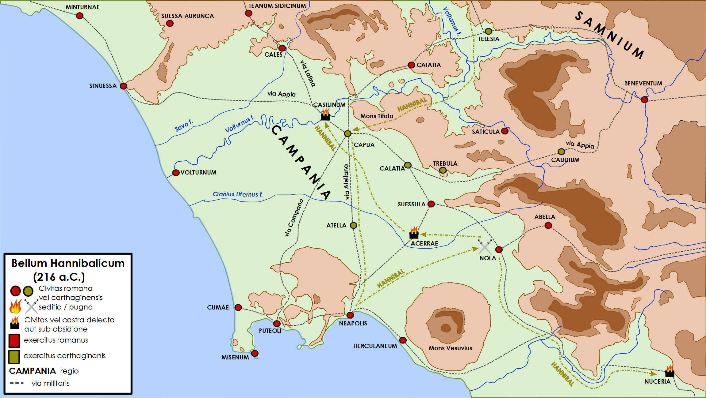 Hannibal's military campaign of  in Campania