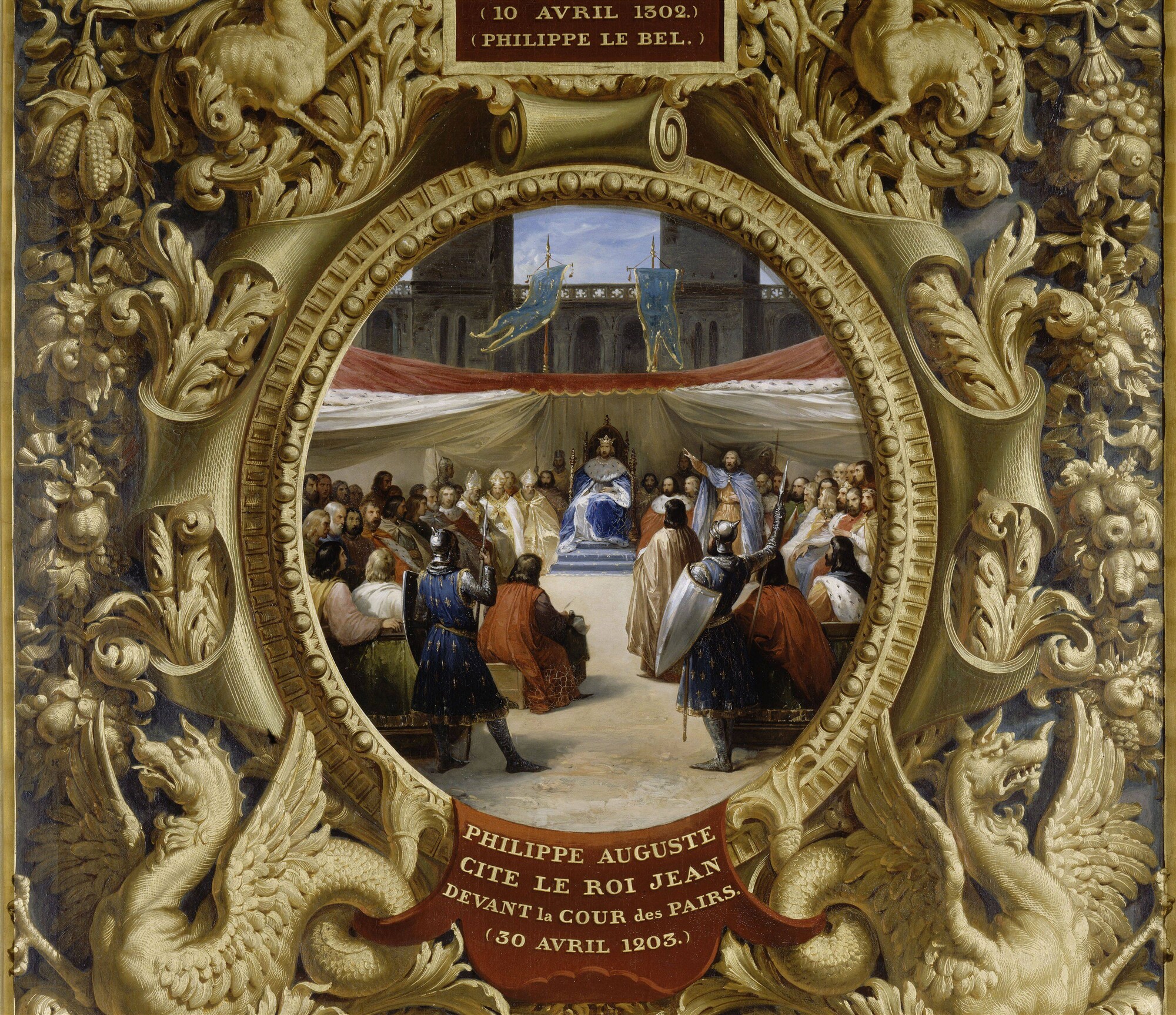 Philip II Augustus cites the King of England before the Court of Peers
