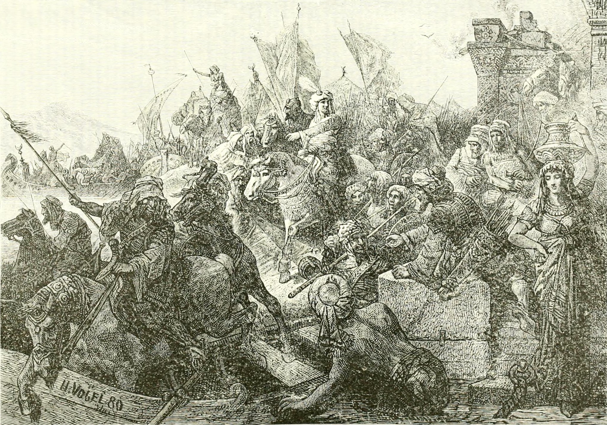 Arabs crossing the Dardanelles