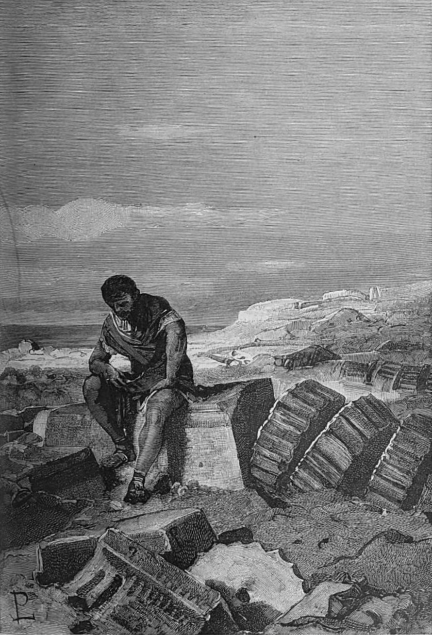 Gaius Marius the Younger at the ruins of Carthage