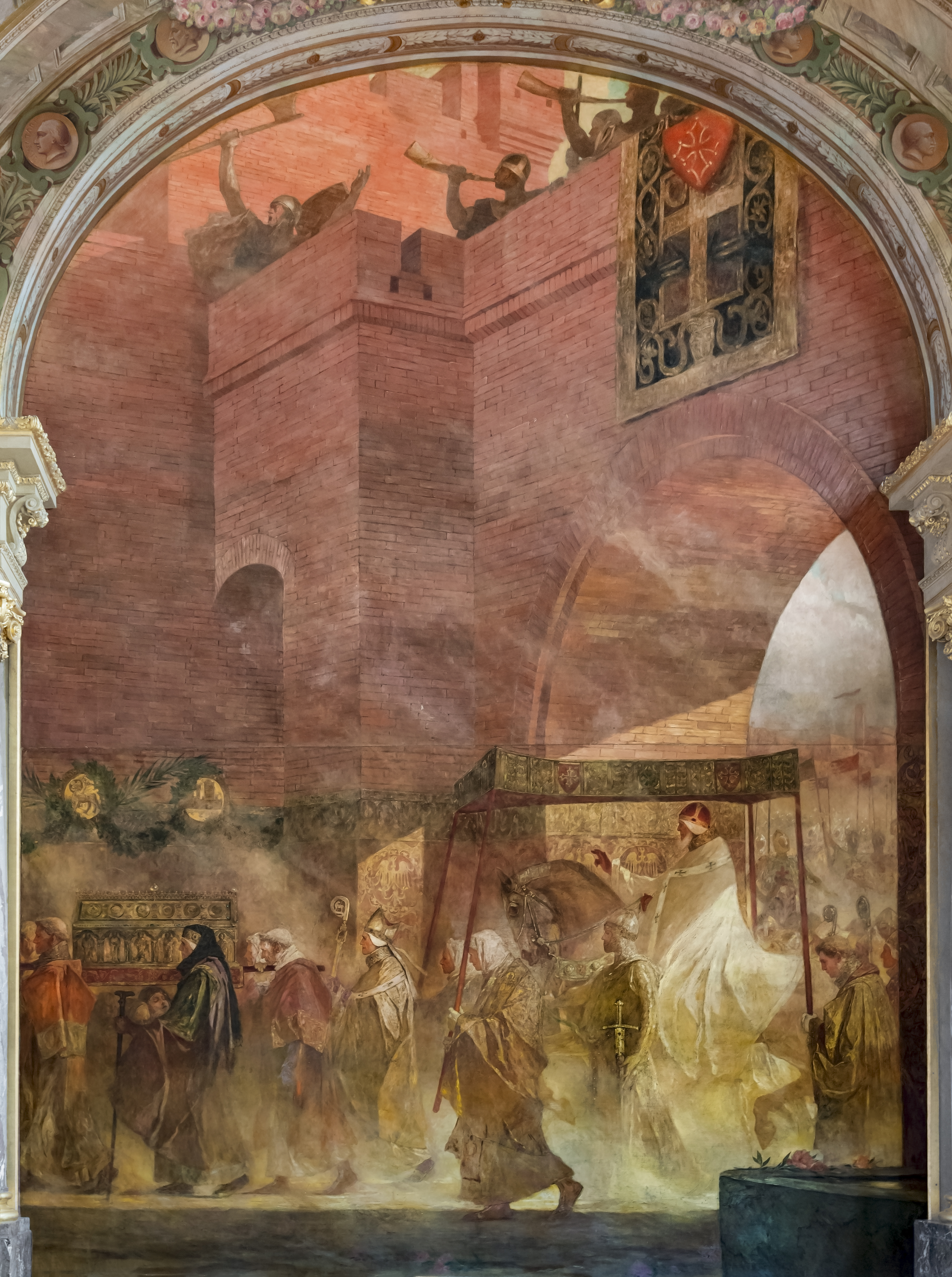 The entrance to Toulouse of Pope Urban II