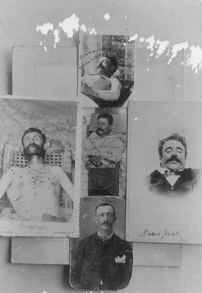 Dead Wild Bunch gang members. Bill Doolin, George Newcomb, George Weightman, William Blake and William Raidler, Swearington, Guthrie