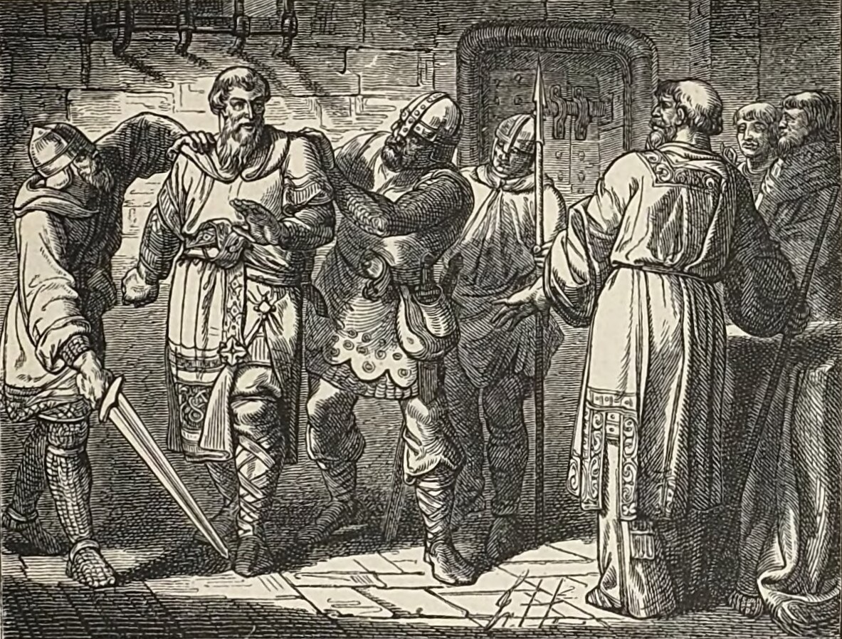 Henry IV forced to hand over the imperial insignia