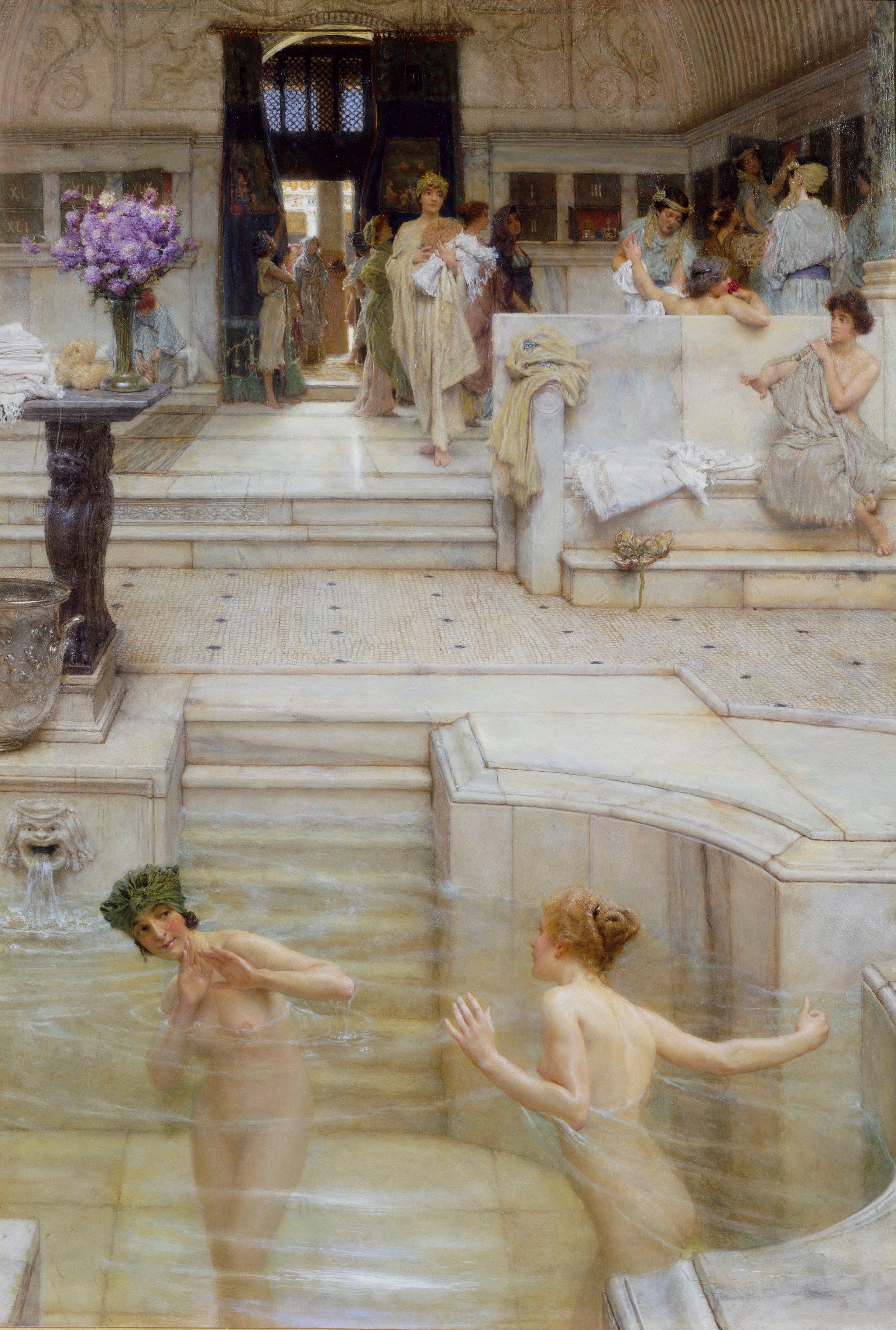 A Favourite Custom (1909), by Lawrence Alma-Tadema