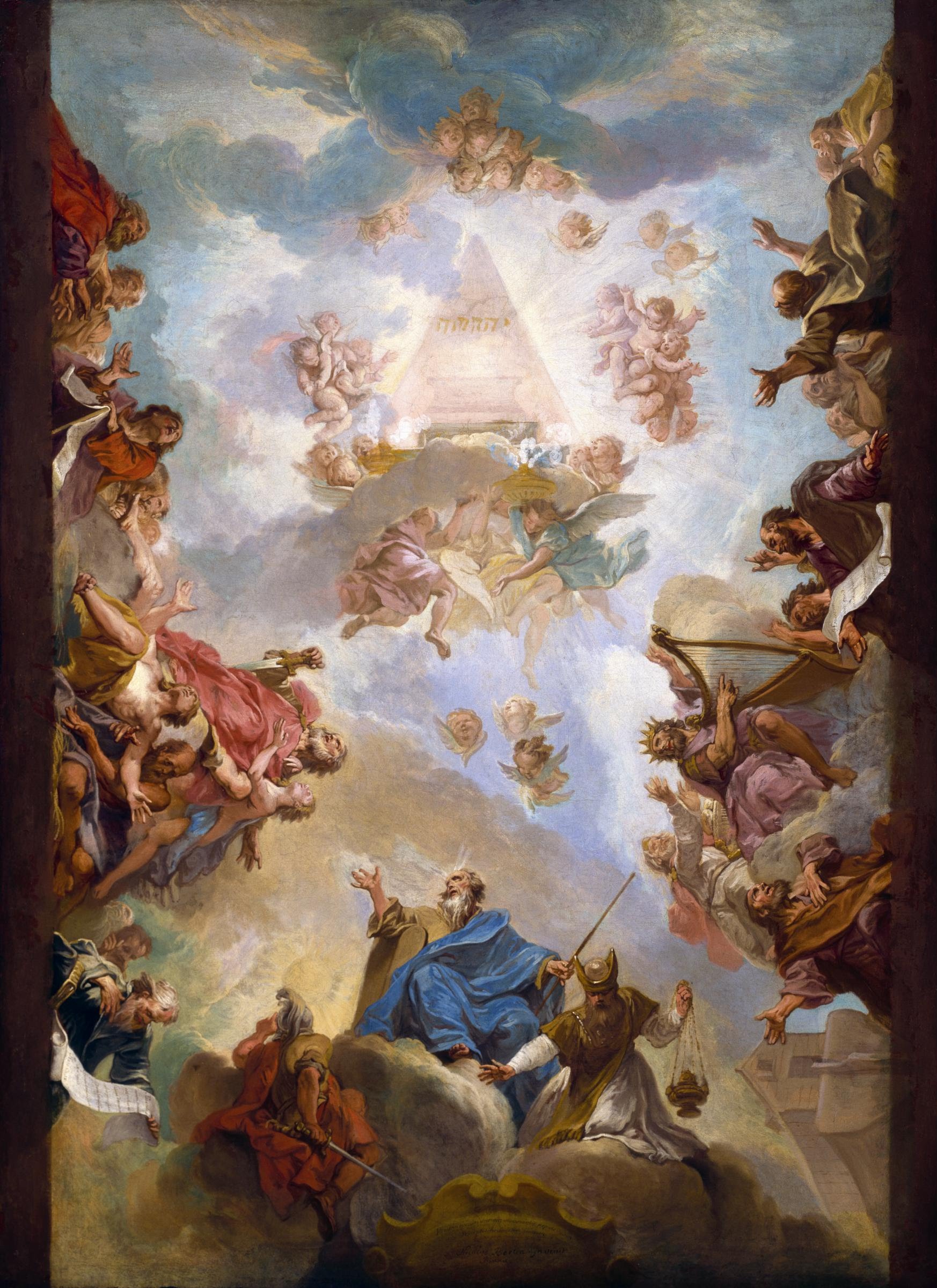 Prophets and Kings of the Old Testament Adoring the Name of Jehovah