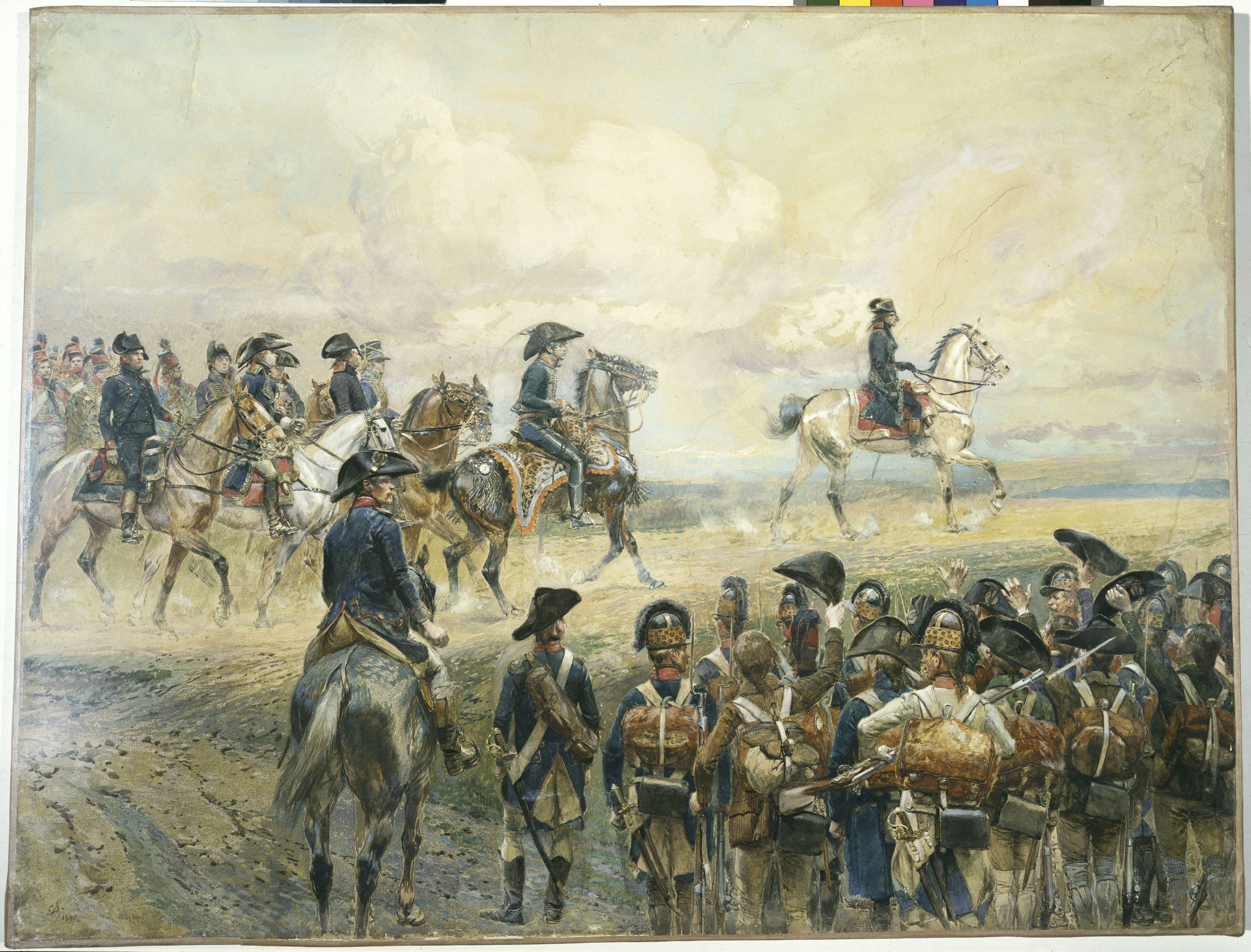 Bonaparte and his staff in Italy