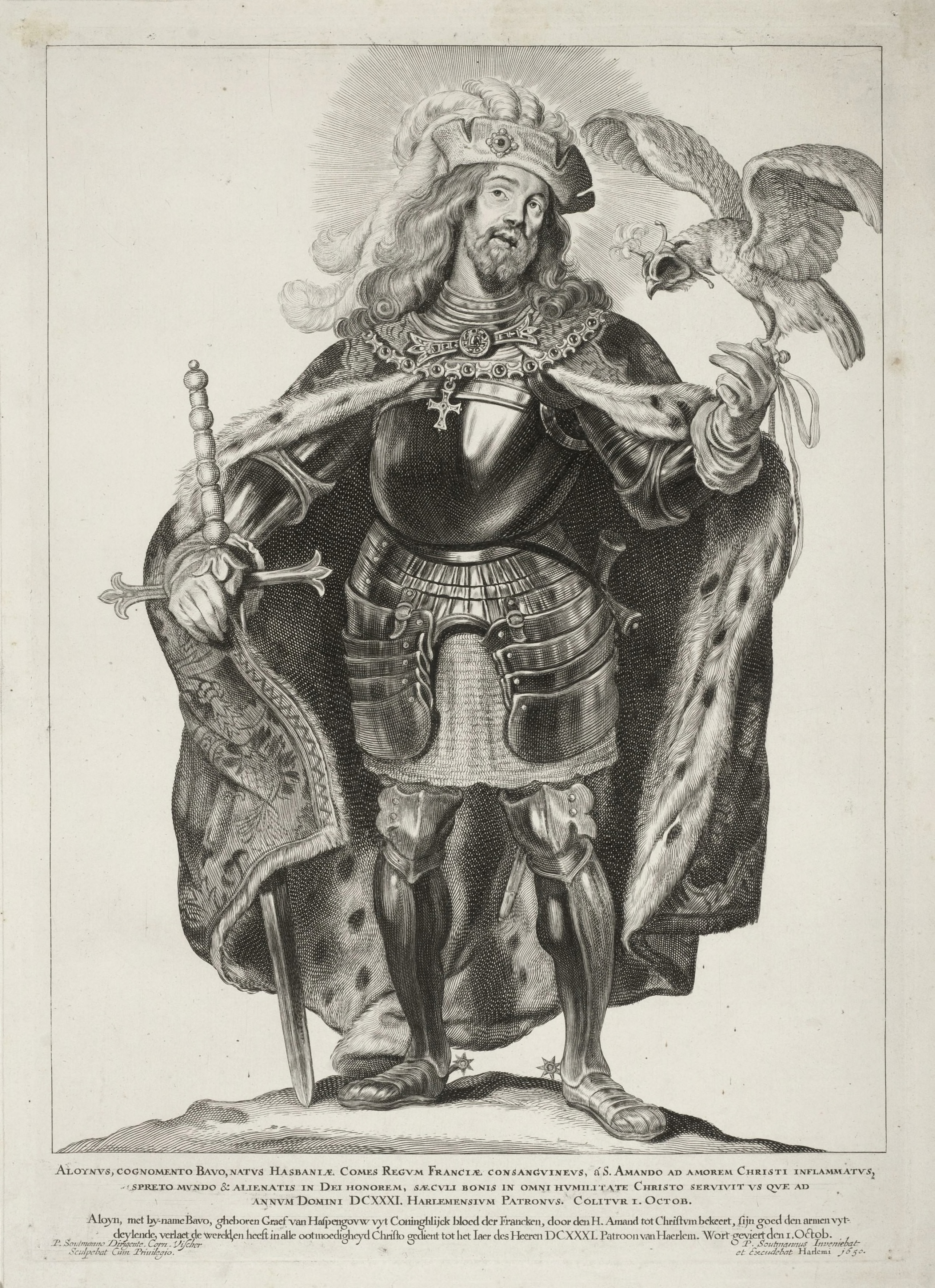 St Bavo Engraving by Pieter Soutman after a drawing by Pieter Soutman, at the direction of Cornelis Visscher