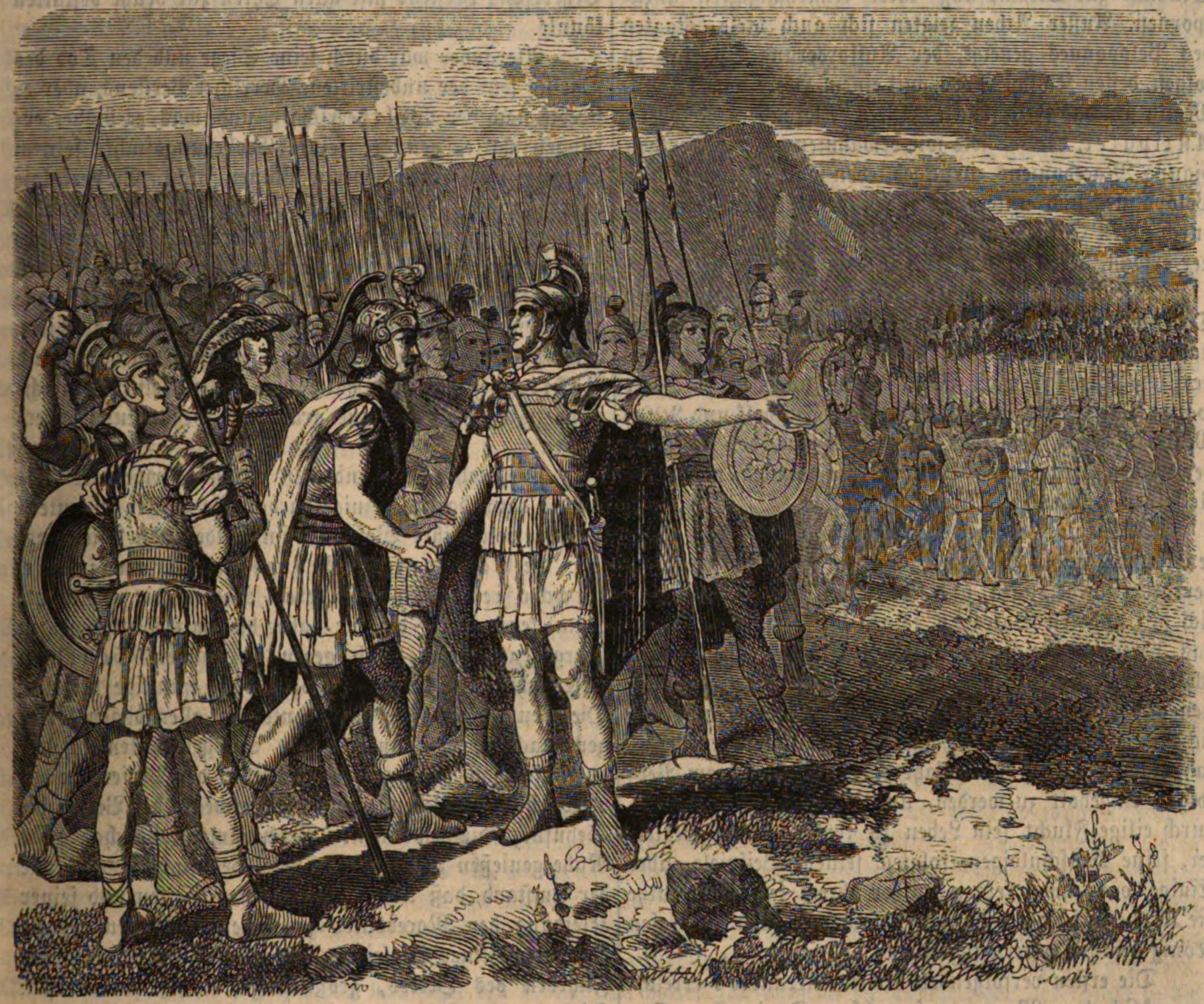Cimon before the battle of Tanagra