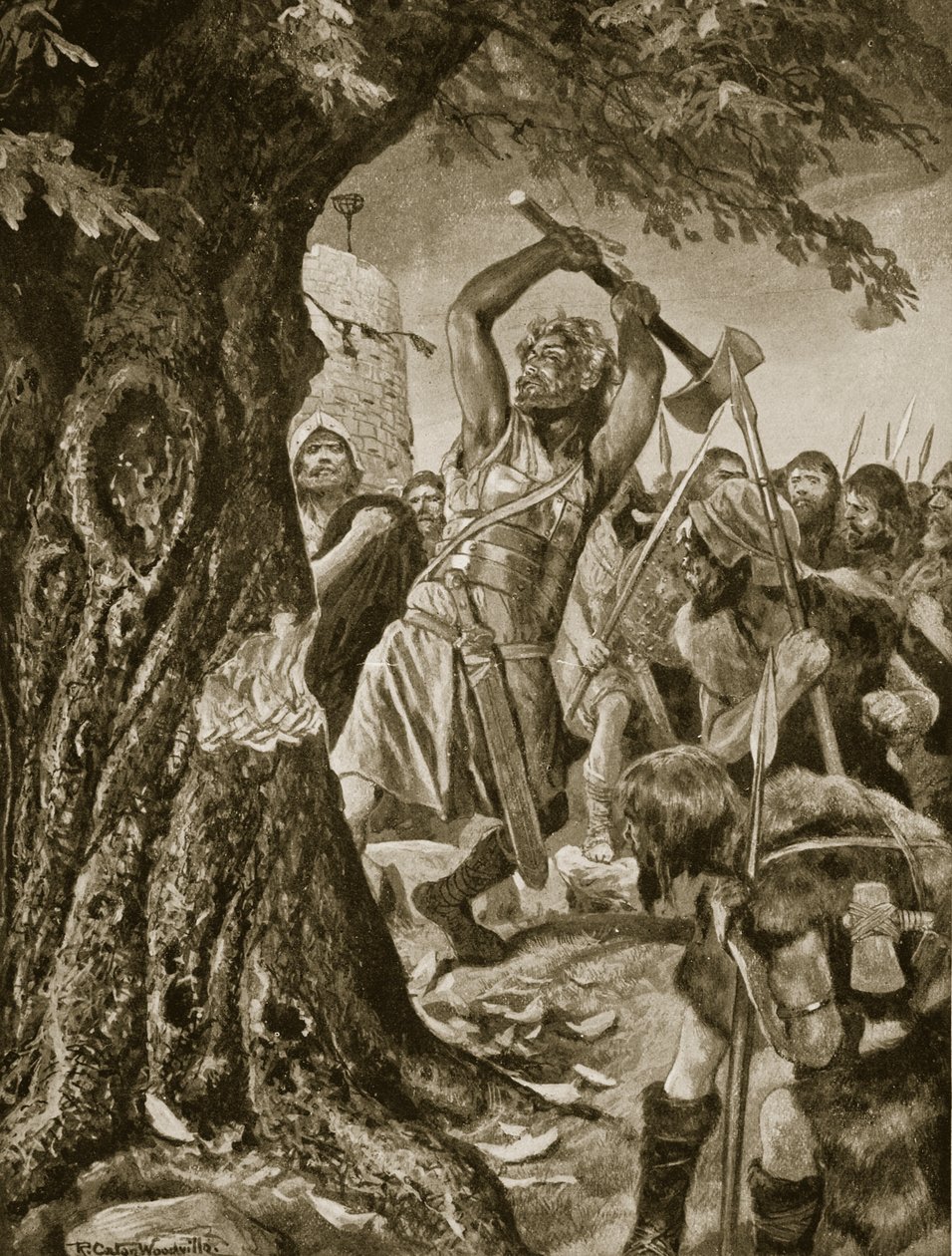 Malachy Felling the Munster Coronation Tree