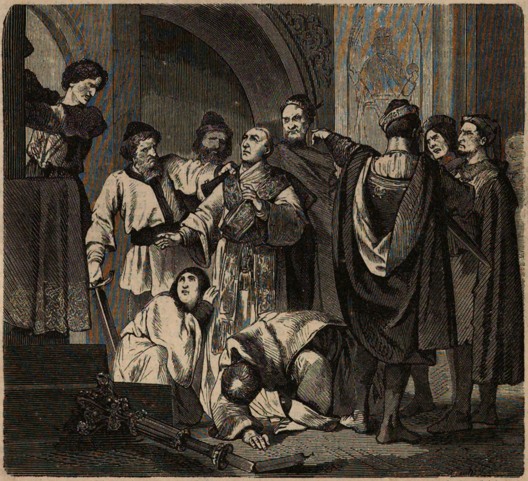 Gregory VII captured by Cencius