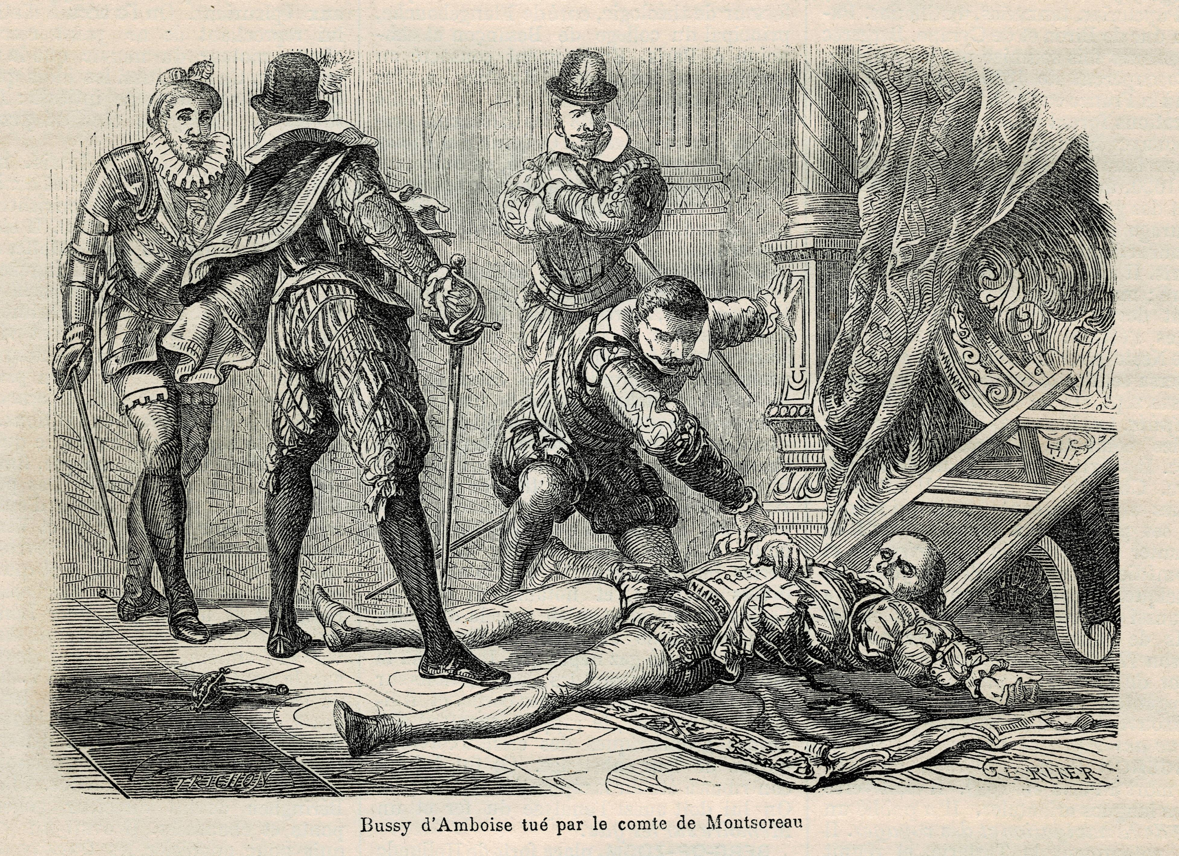 Bussy d'Amboise killed by the Count of Montsoreau