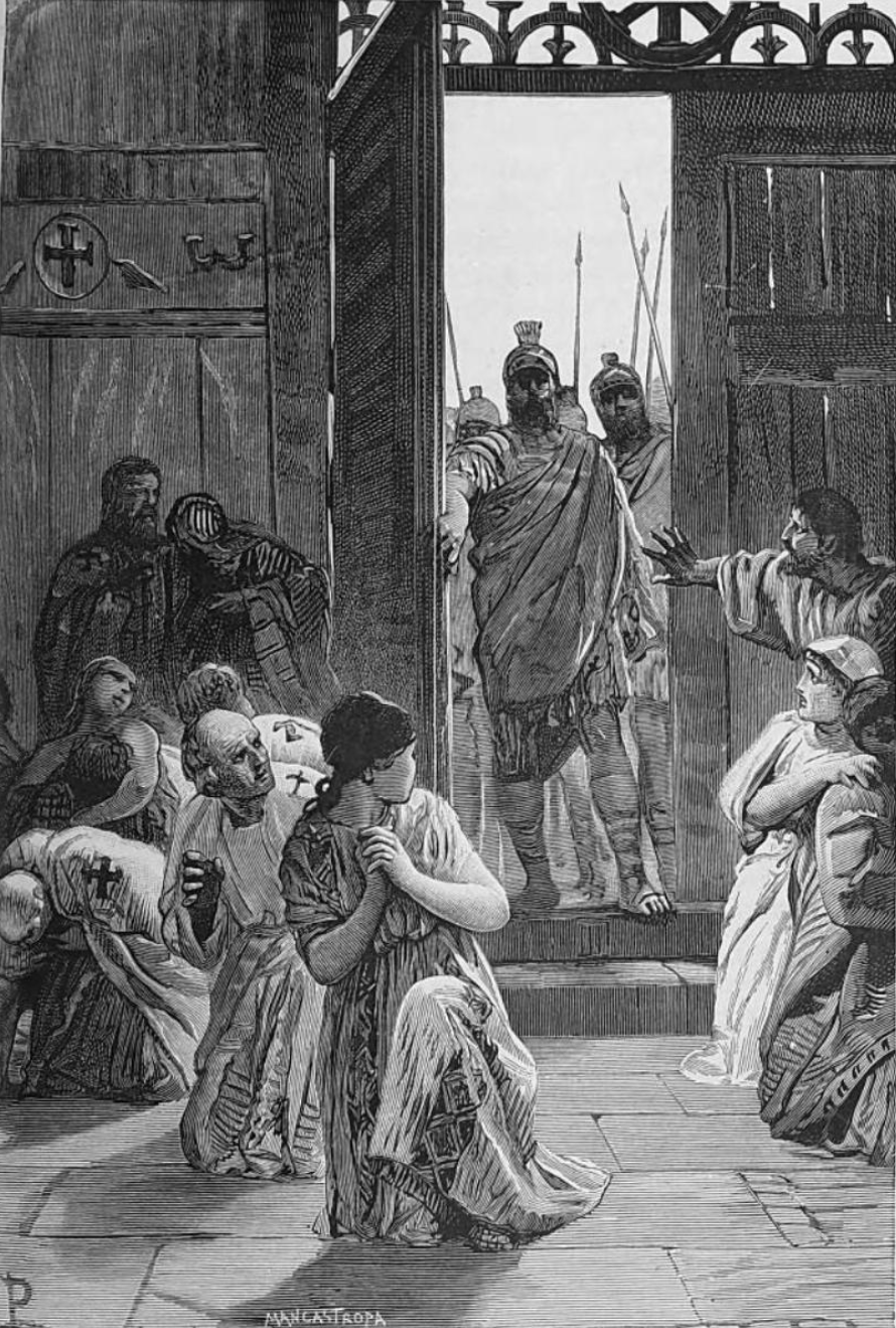 Christian temple occupied by Diocletian's soldiers