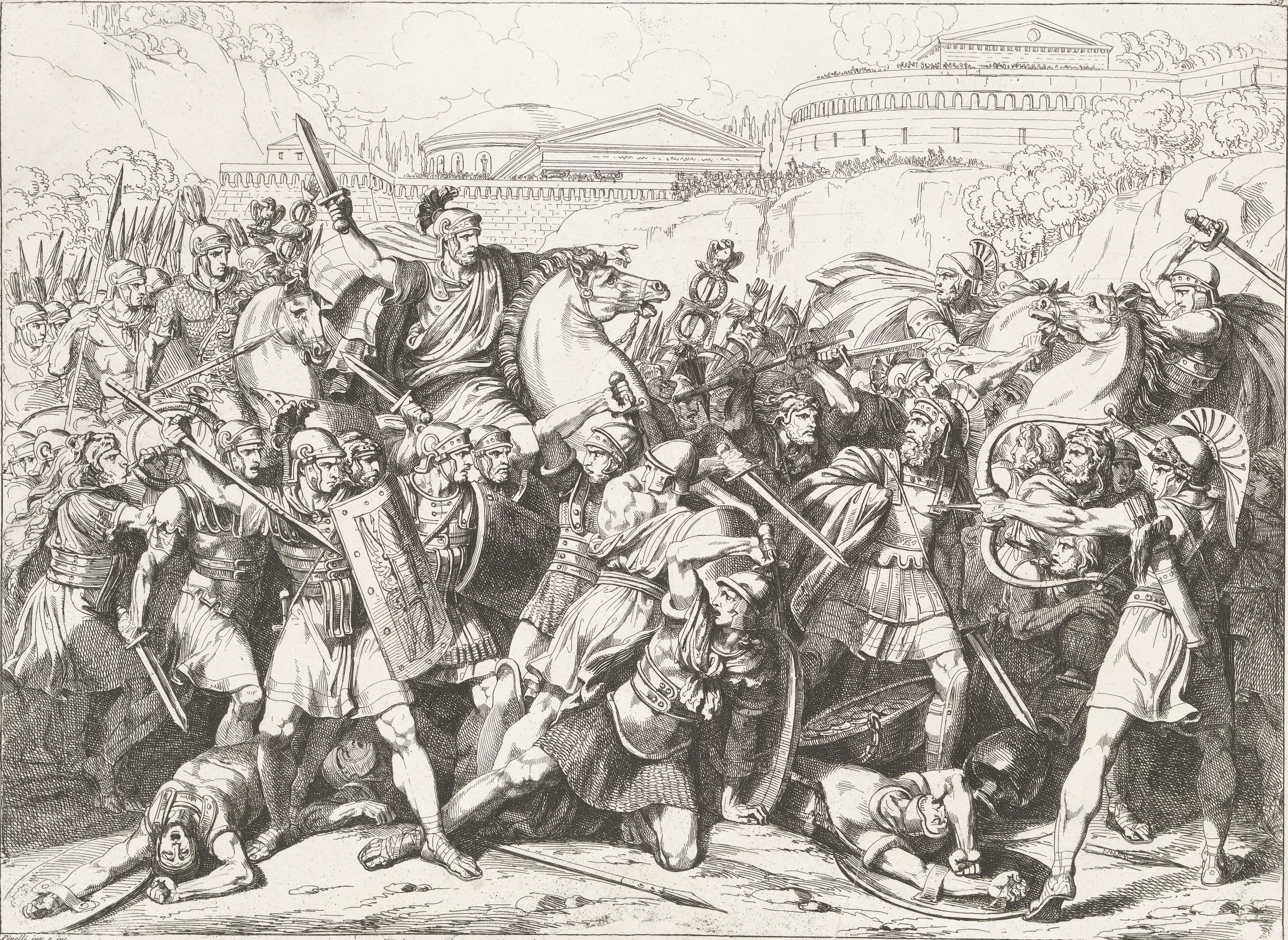 Marcus Furius Camillus liberates Rome from the Gauls