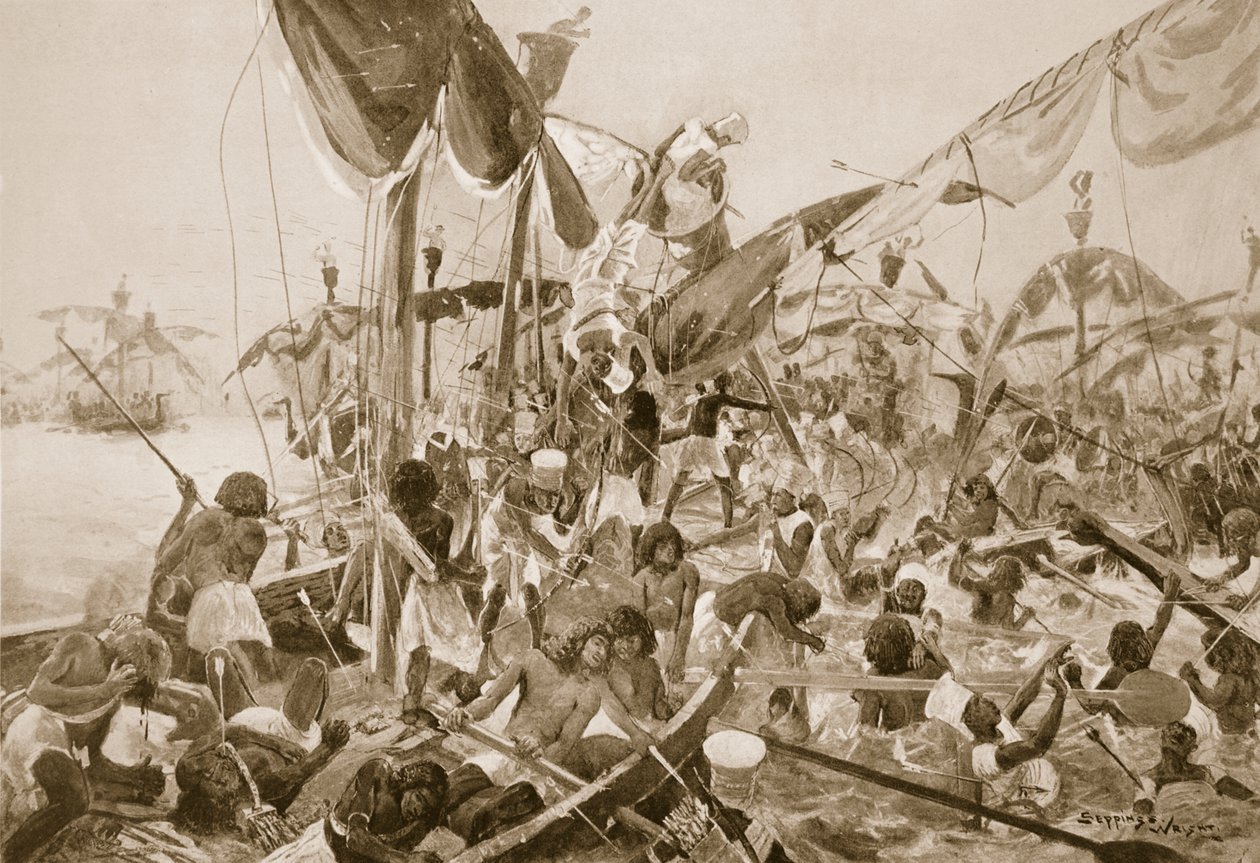 The Sea Fight at Pelusium