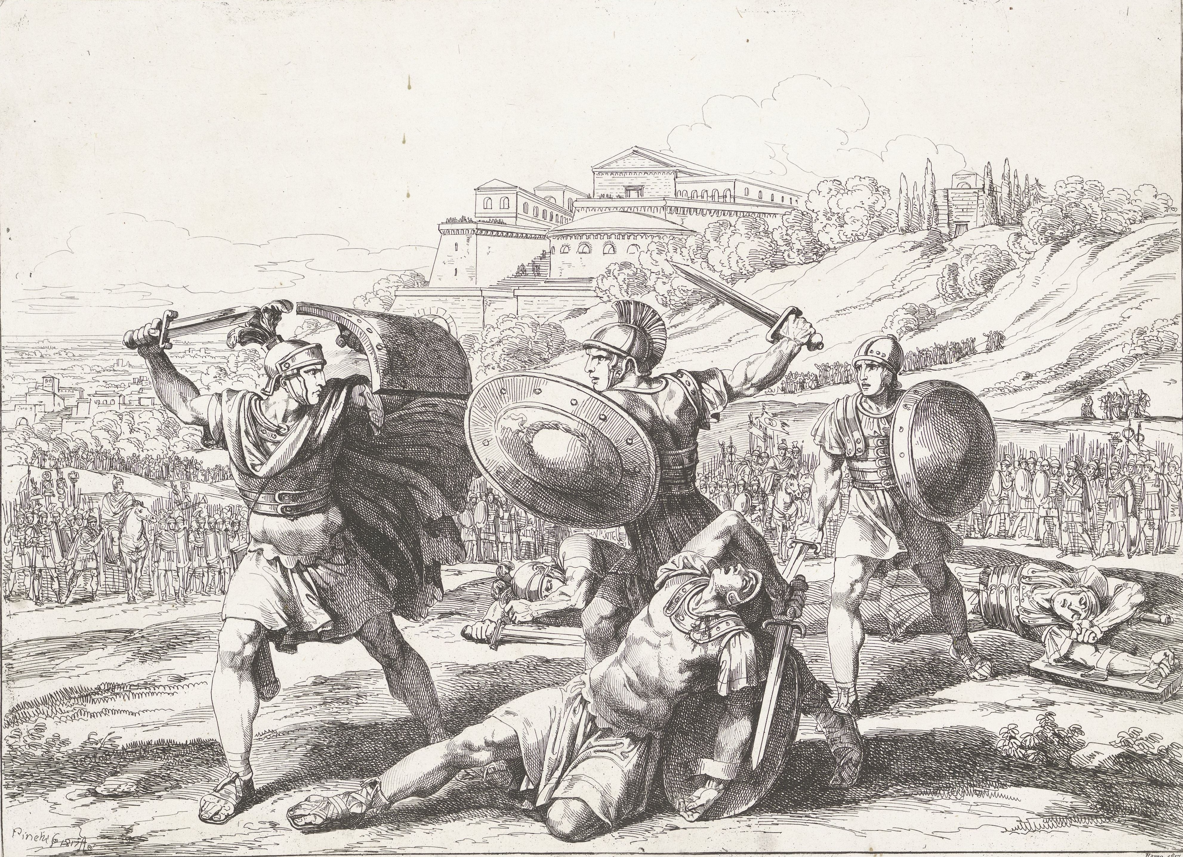 Battle between the Horatii and the Curiatii