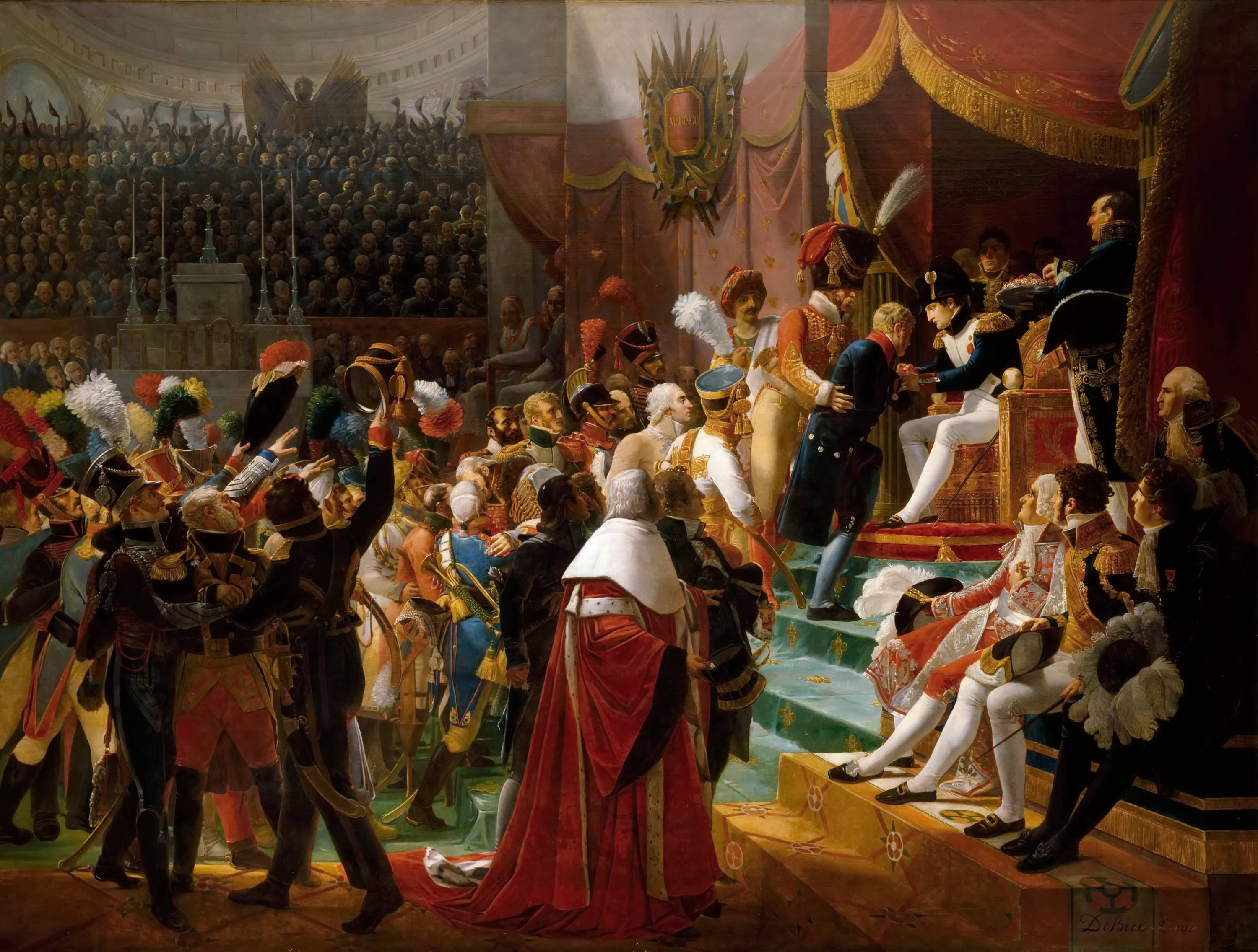 First distribution of the Legion of Honour decorations in the church of the Invalides