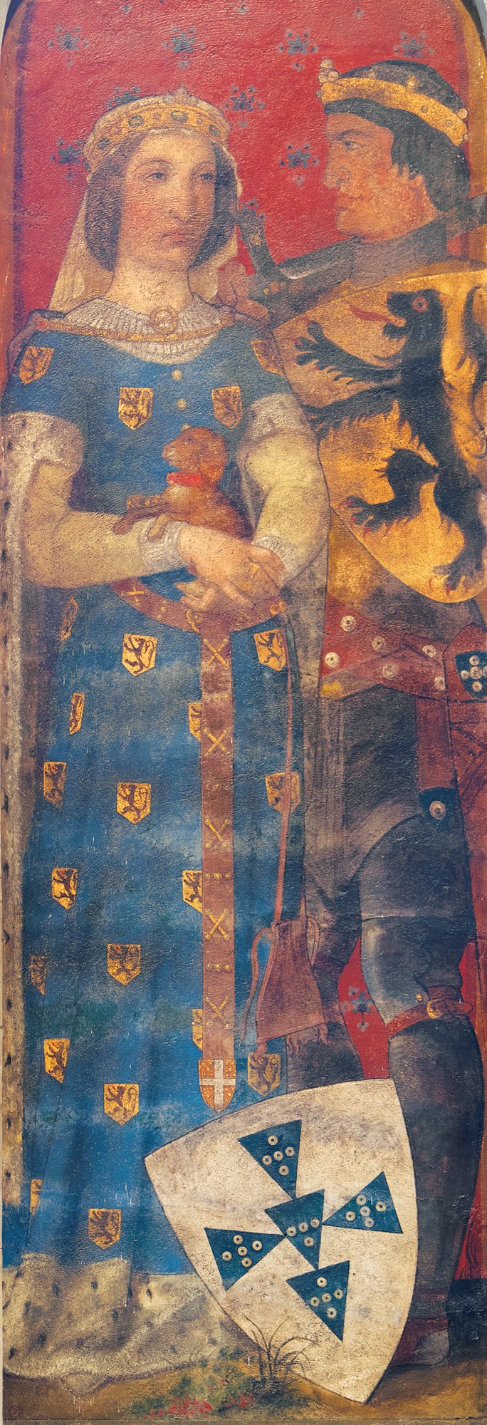 Ferdinand I of Portugal and his wife Joan