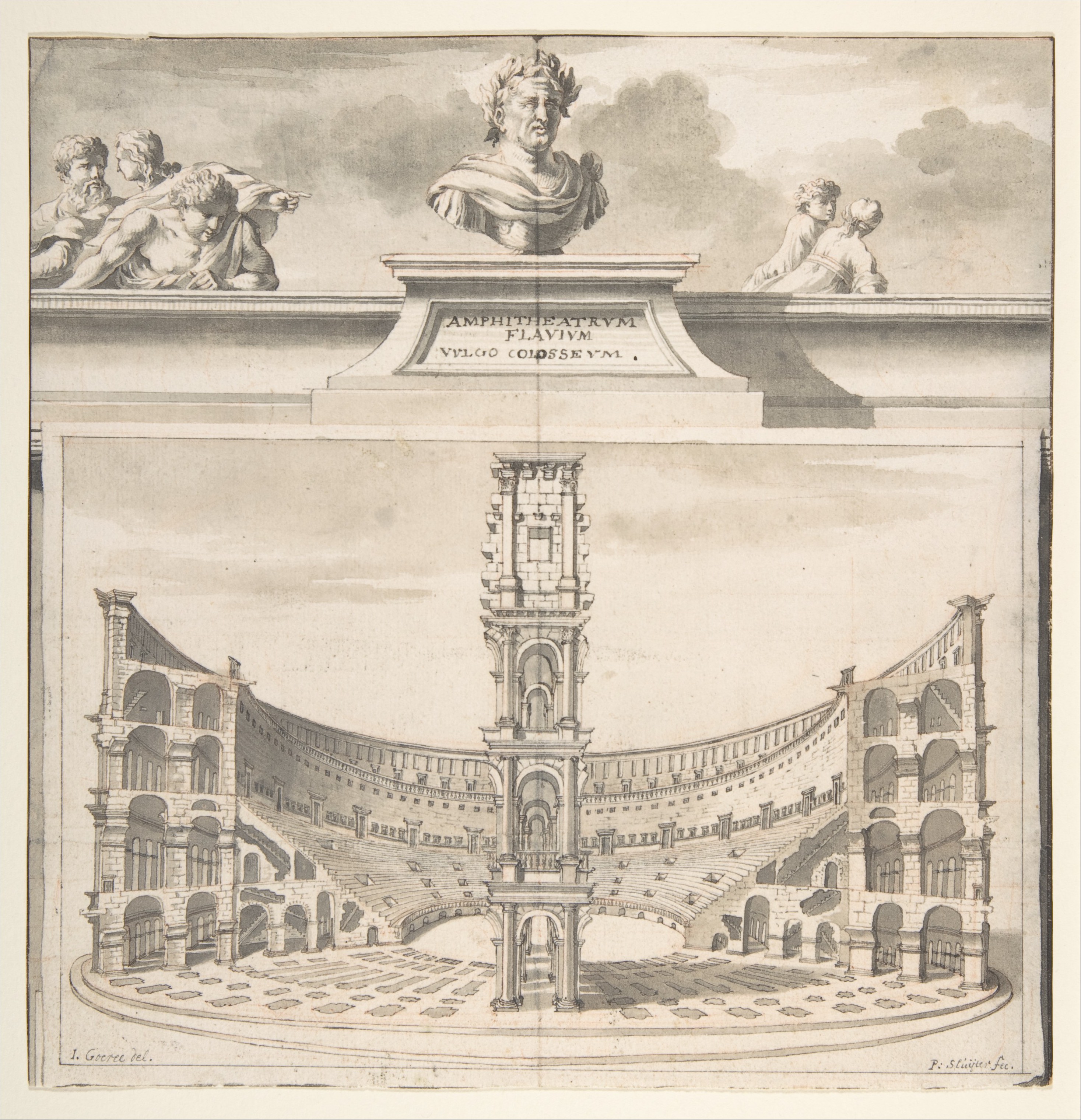 A Reconstruction of the Colosseum in Cross-Section
